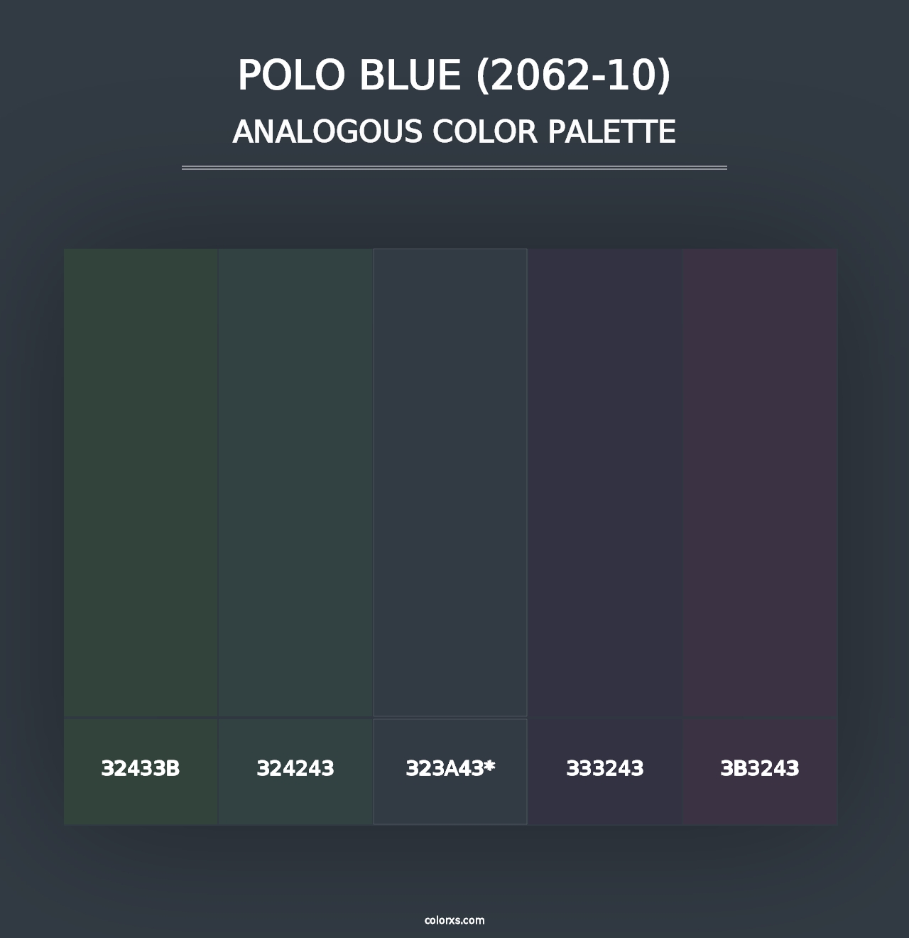 Polo Blue (2062-10) - Analogous Color Palette