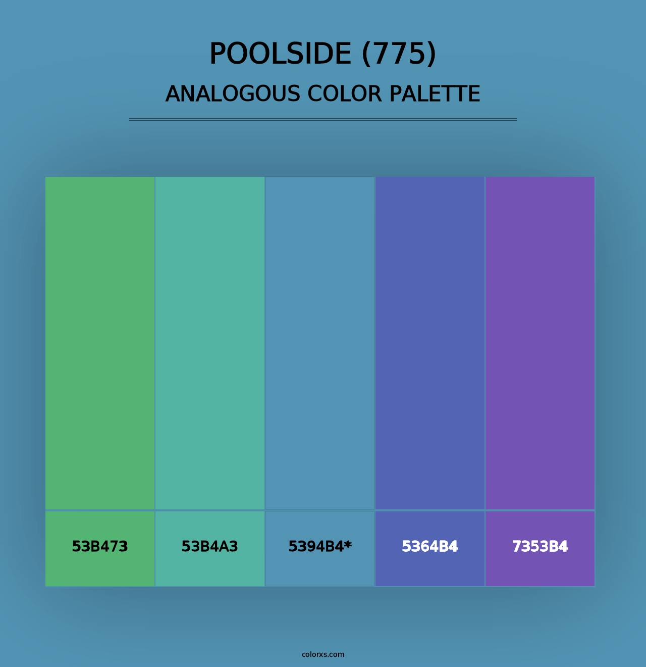 Poolside (775) - Analogous Color Palette