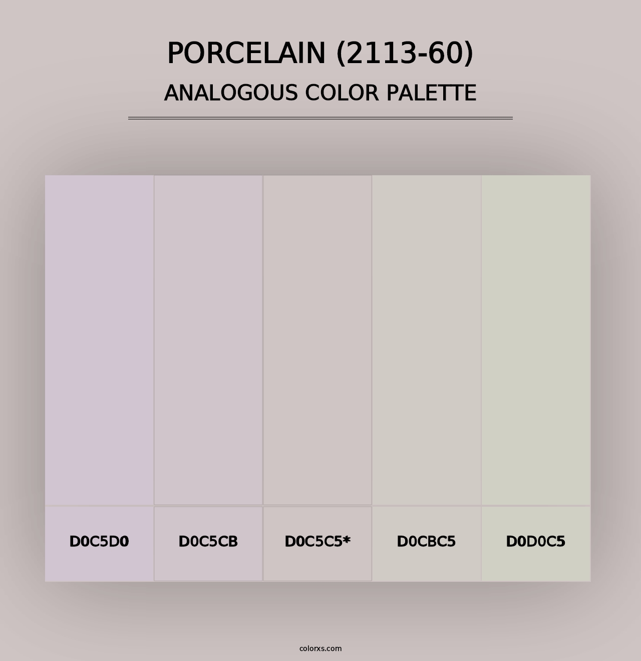 Porcelain (2113-60) - Analogous Color Palette