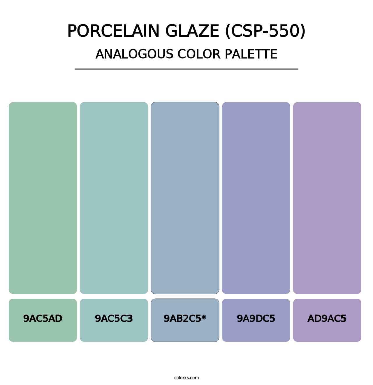 Porcelain Glaze (CSP-550) - Analogous Color Palette