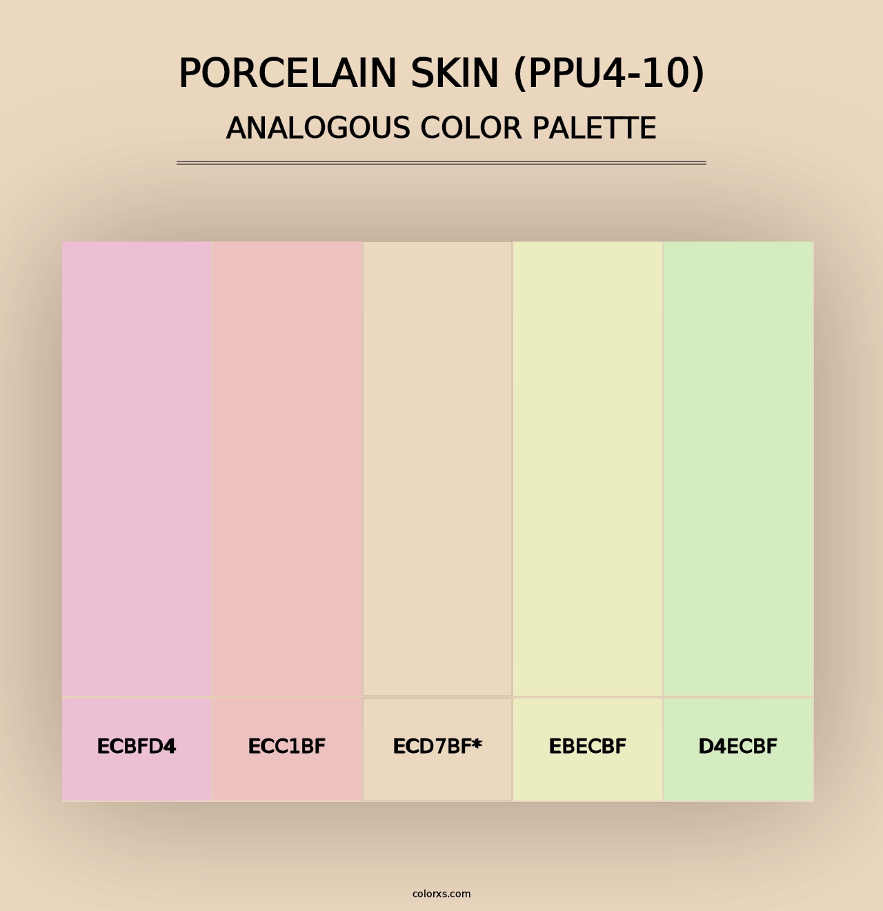 Porcelain Skin (PPU4-10) - Analogous Color Palette