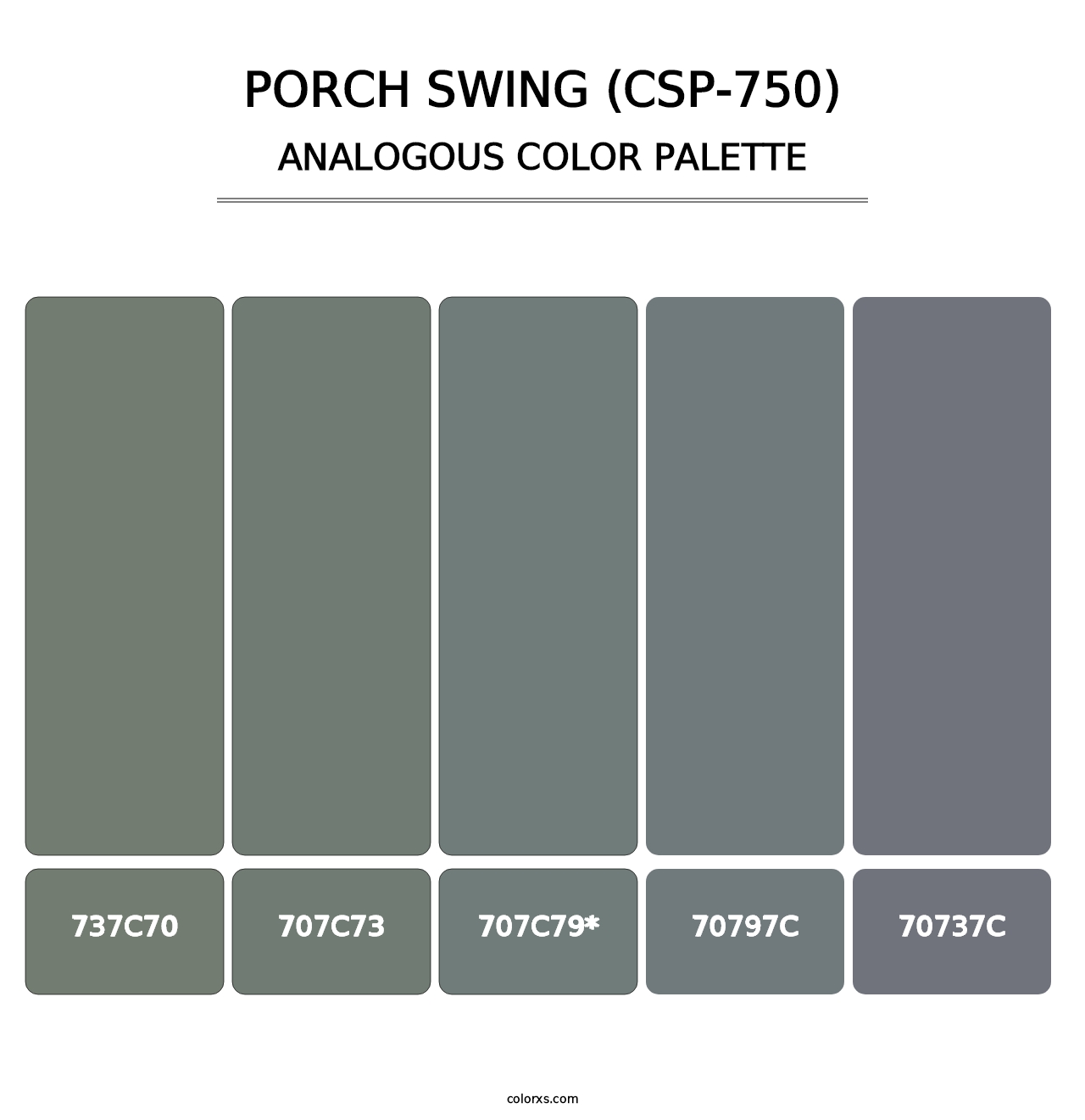 Porch Swing (CSP-750) - Analogous Color Palette