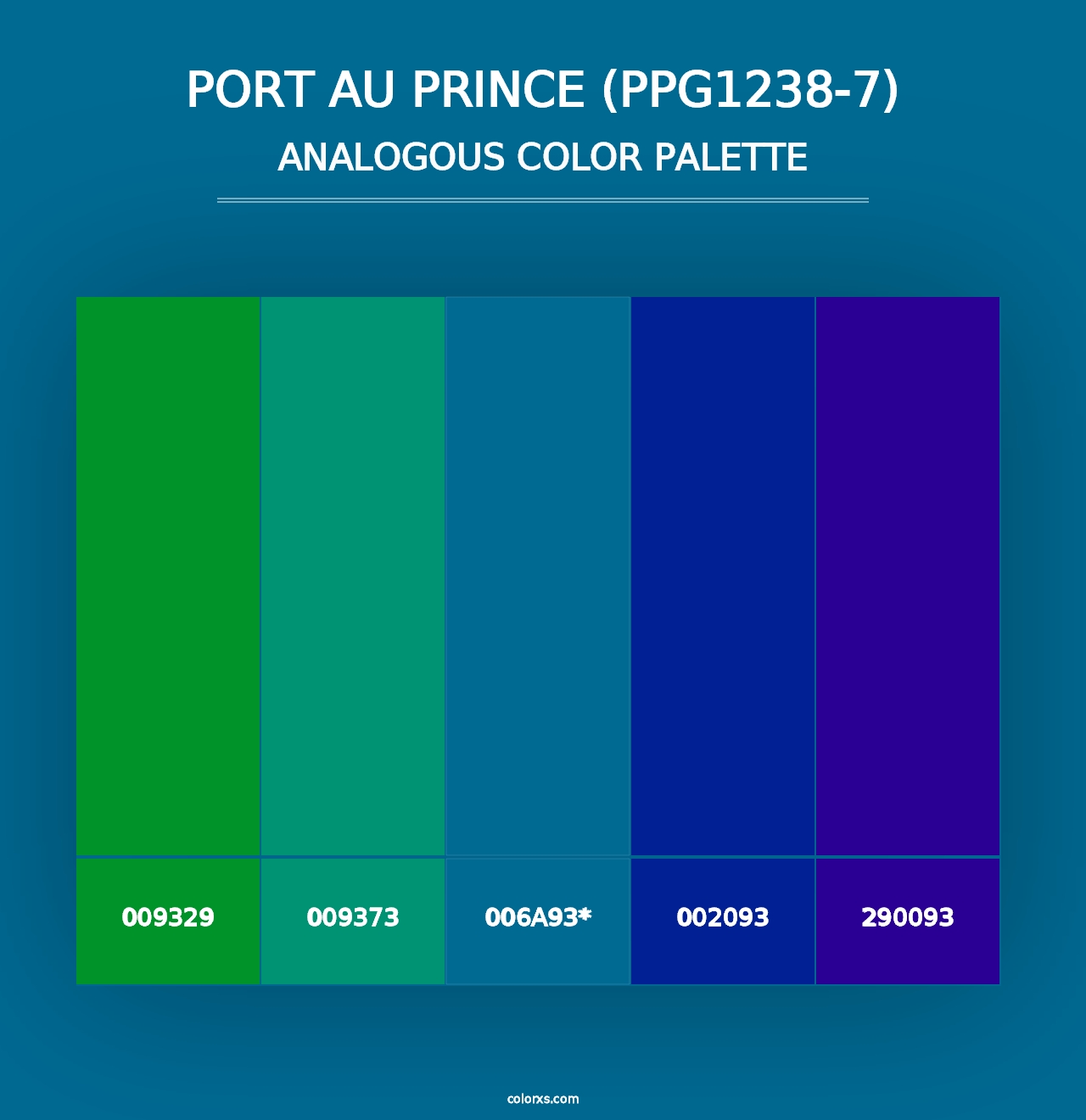 Port Au Prince (PPG1238-7) - Analogous Color Palette