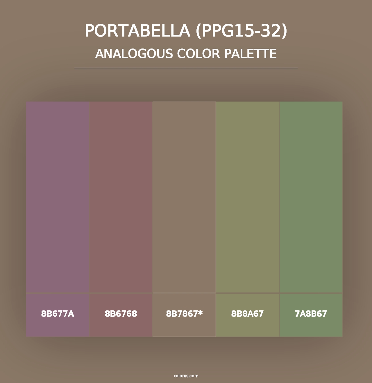 Portabella (PPG15-32) - Analogous Color Palette