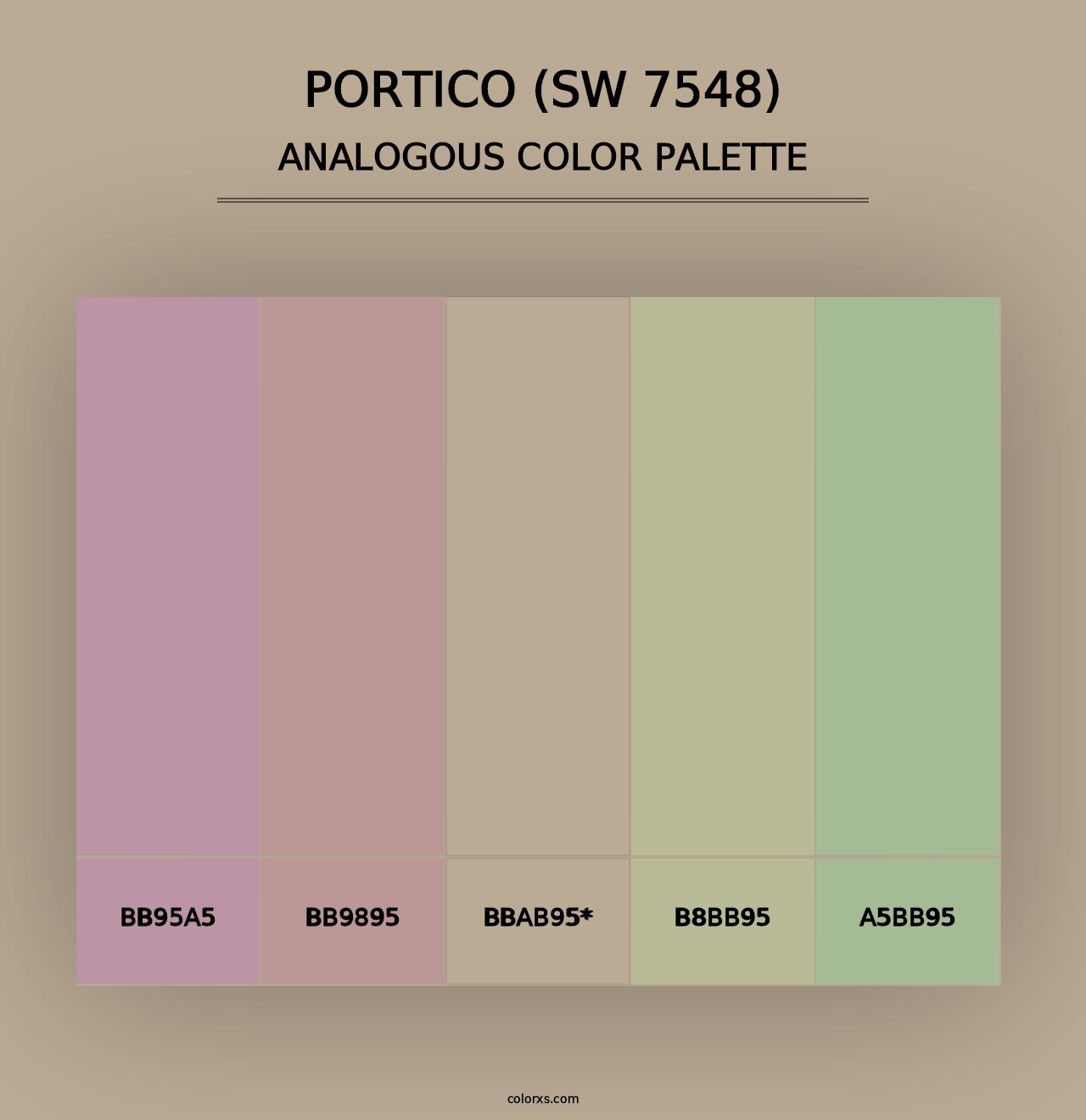 Portico (SW 7548) - Analogous Color Palette