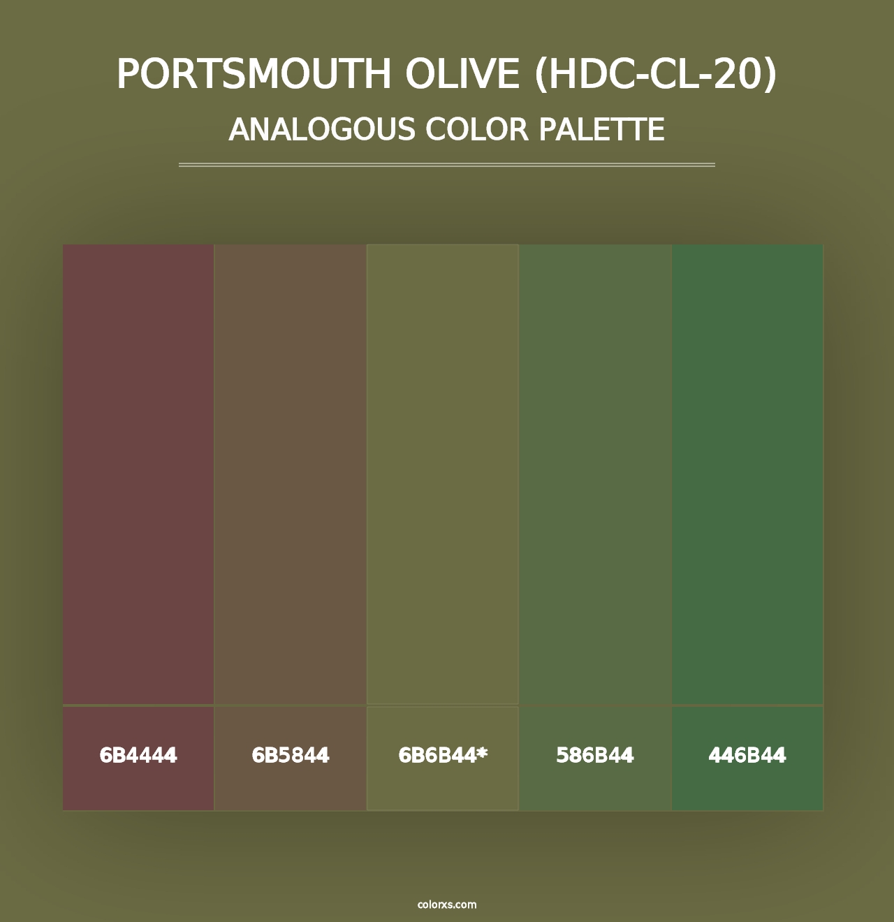 Portsmouth Olive (HDC-CL-20) - Analogous Color Palette