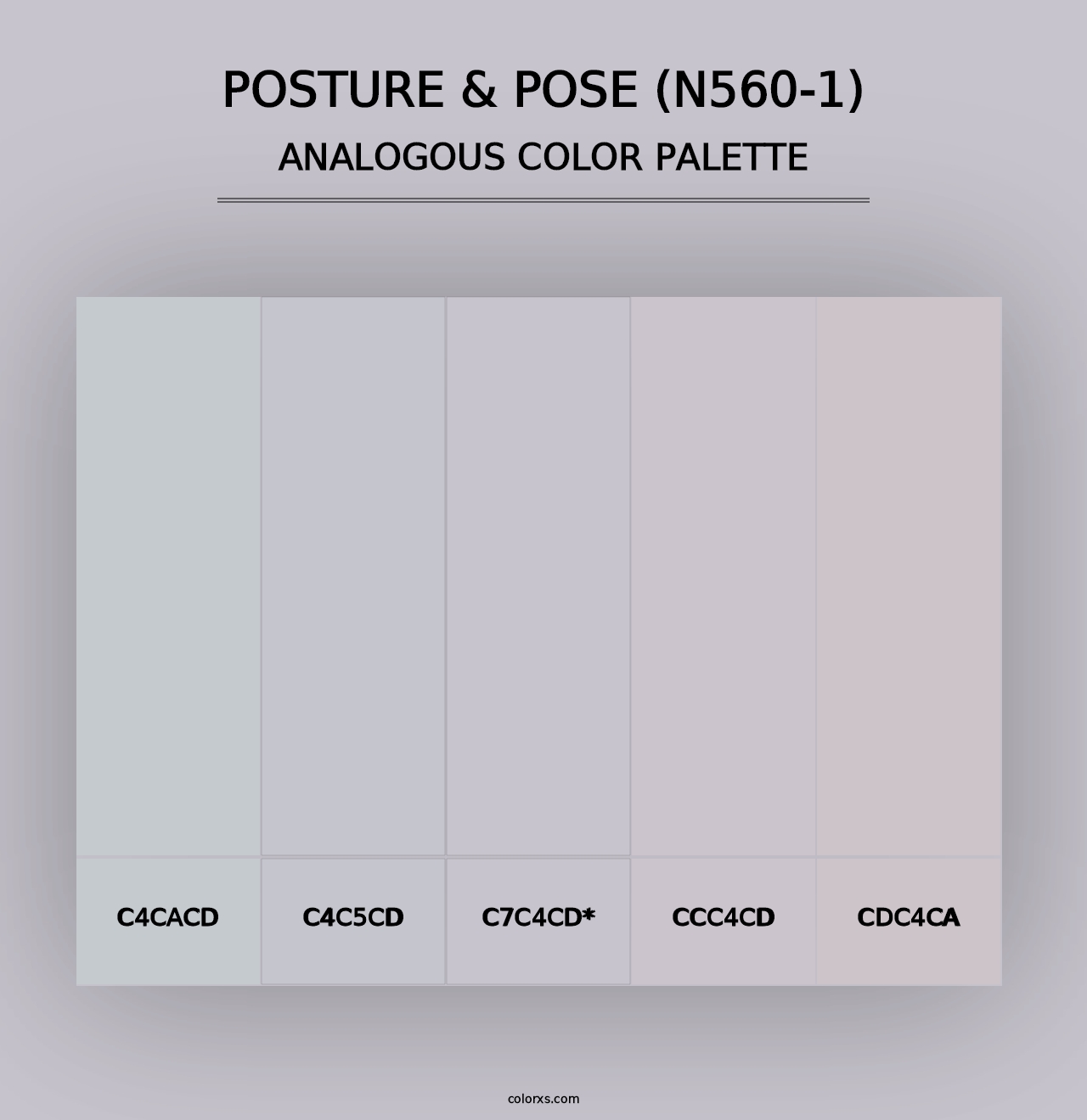 Posture & Pose (N560-1) - Analogous Color Palette