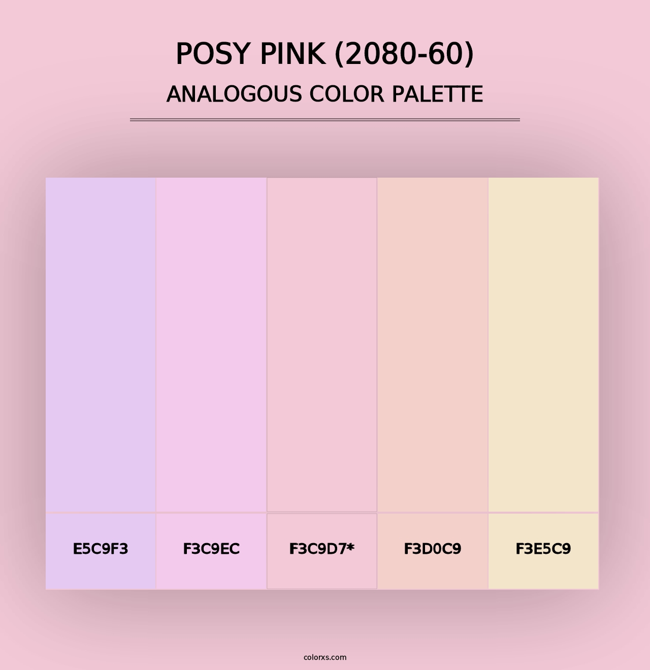 Posy Pink (2080-60) - Analogous Color Palette