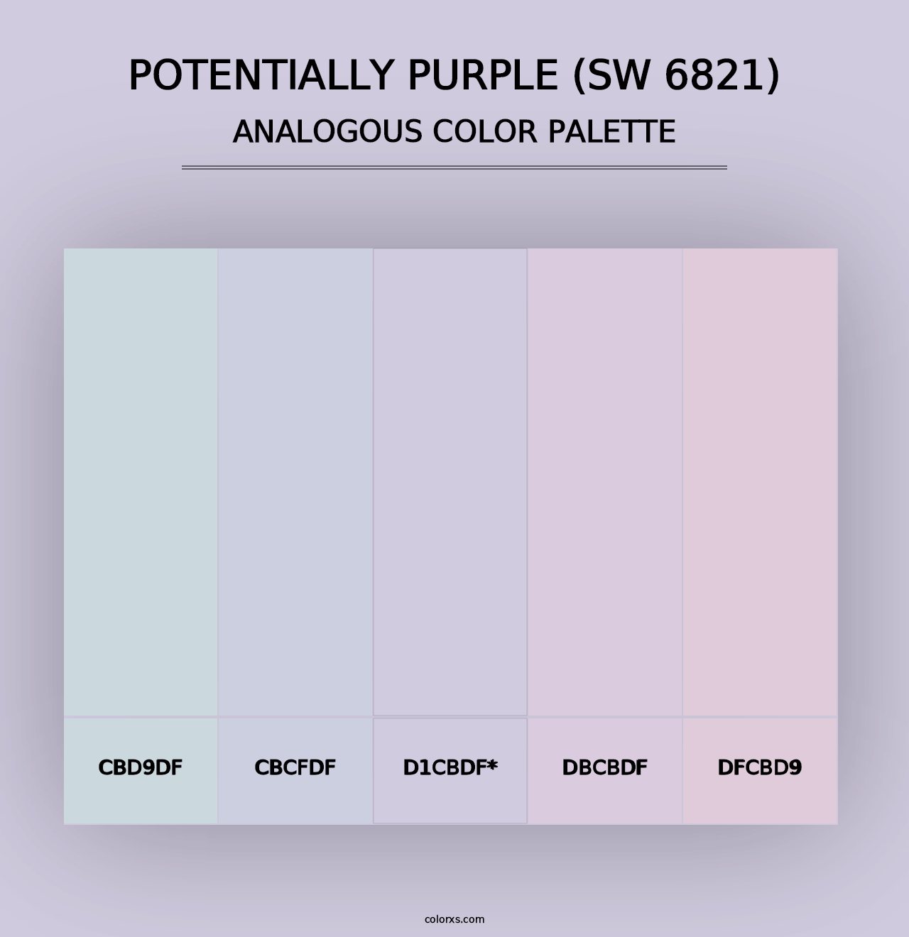 Potentially Purple (SW 6821) - Analogous Color Palette