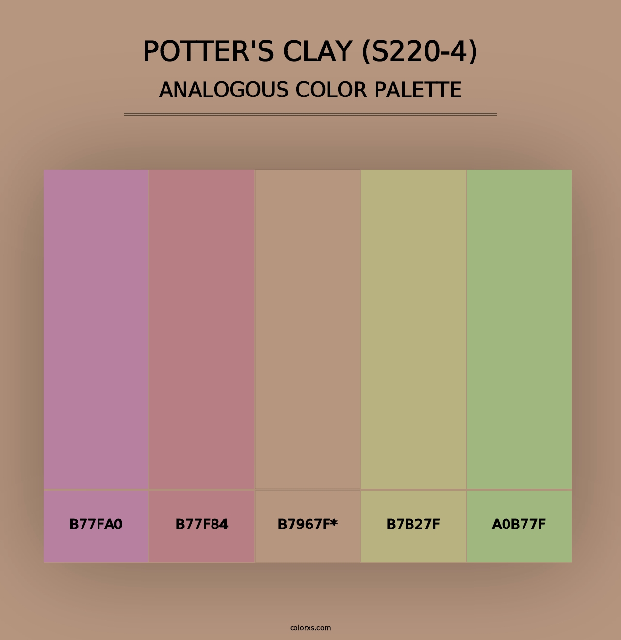 Potter'S Clay (S220-4) - Analogous Color Palette