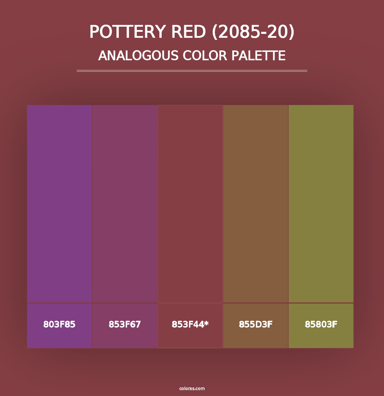 Pottery Red (2085-20) - Analogous Color Palette