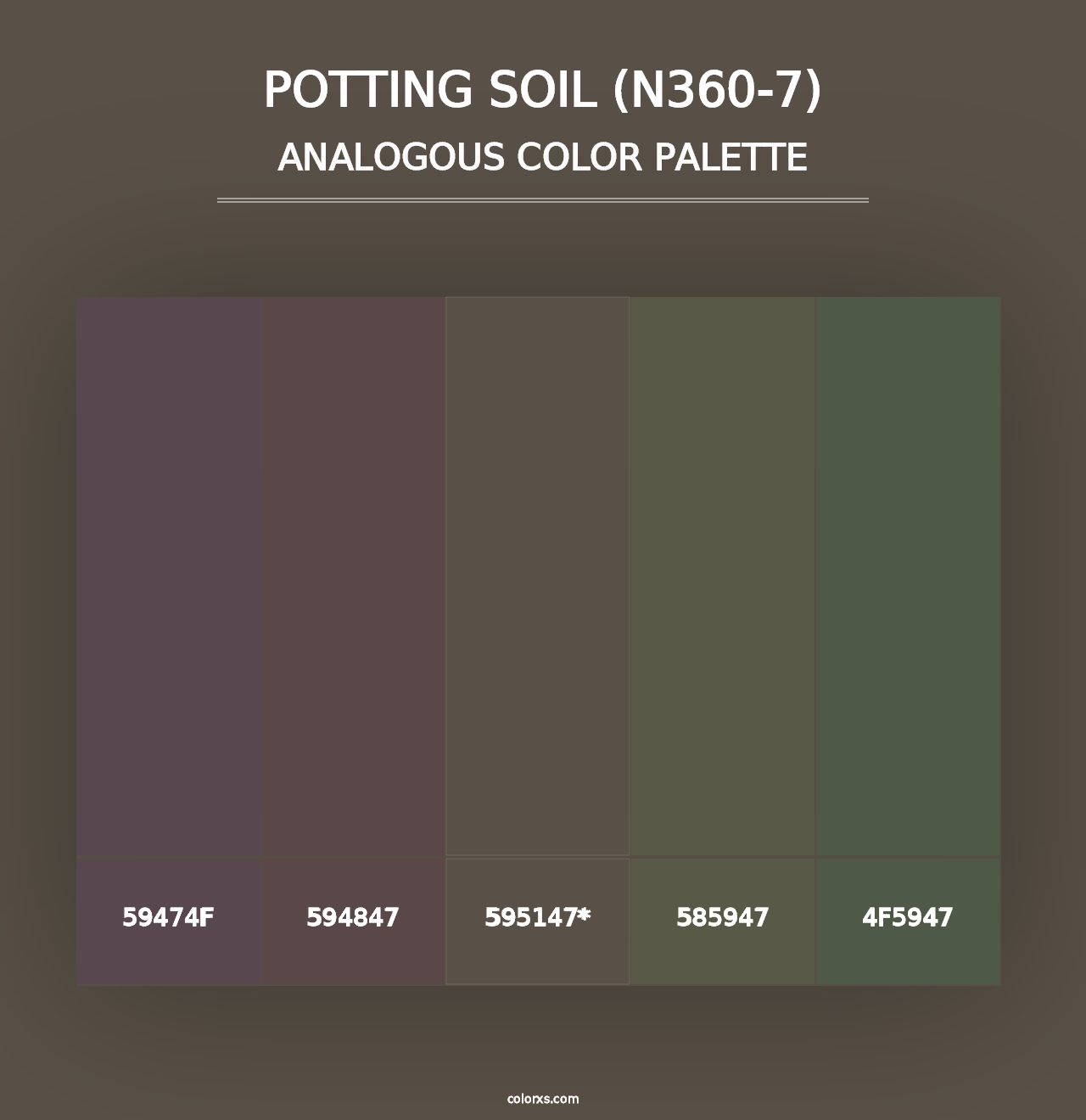 Potting Soil (N360-7) - Analogous Color Palette