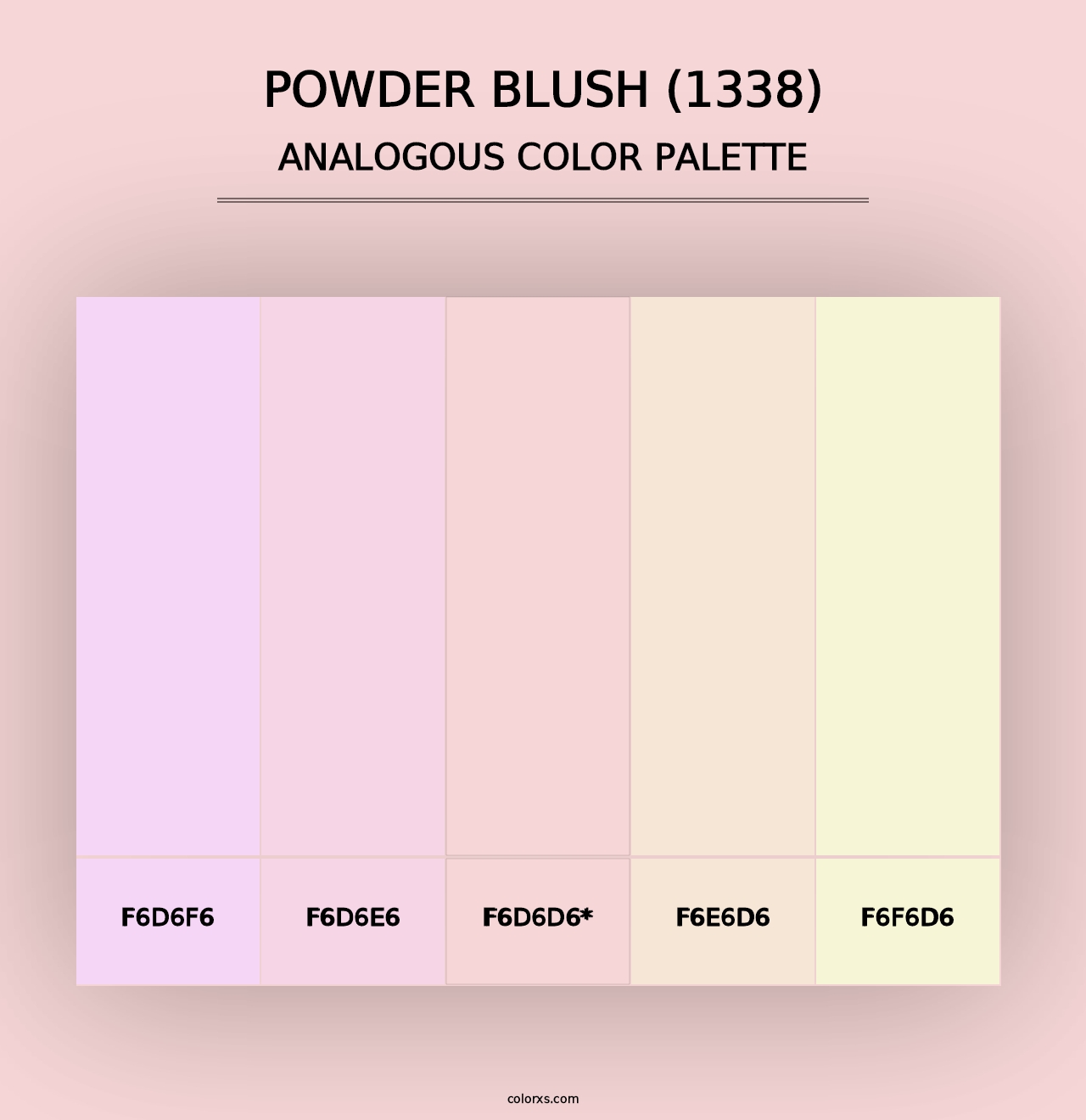 Powder Blush (1338) - Analogous Color Palette