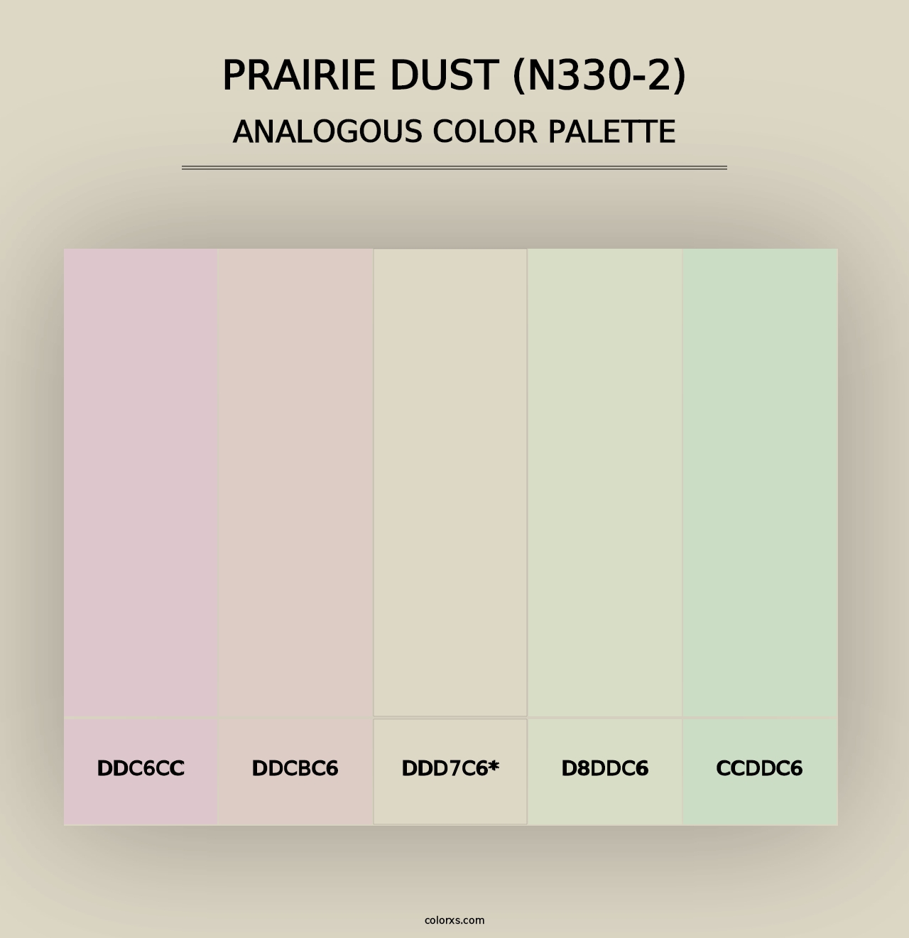 Prairie Dust (N330-2) - Analogous Color Palette