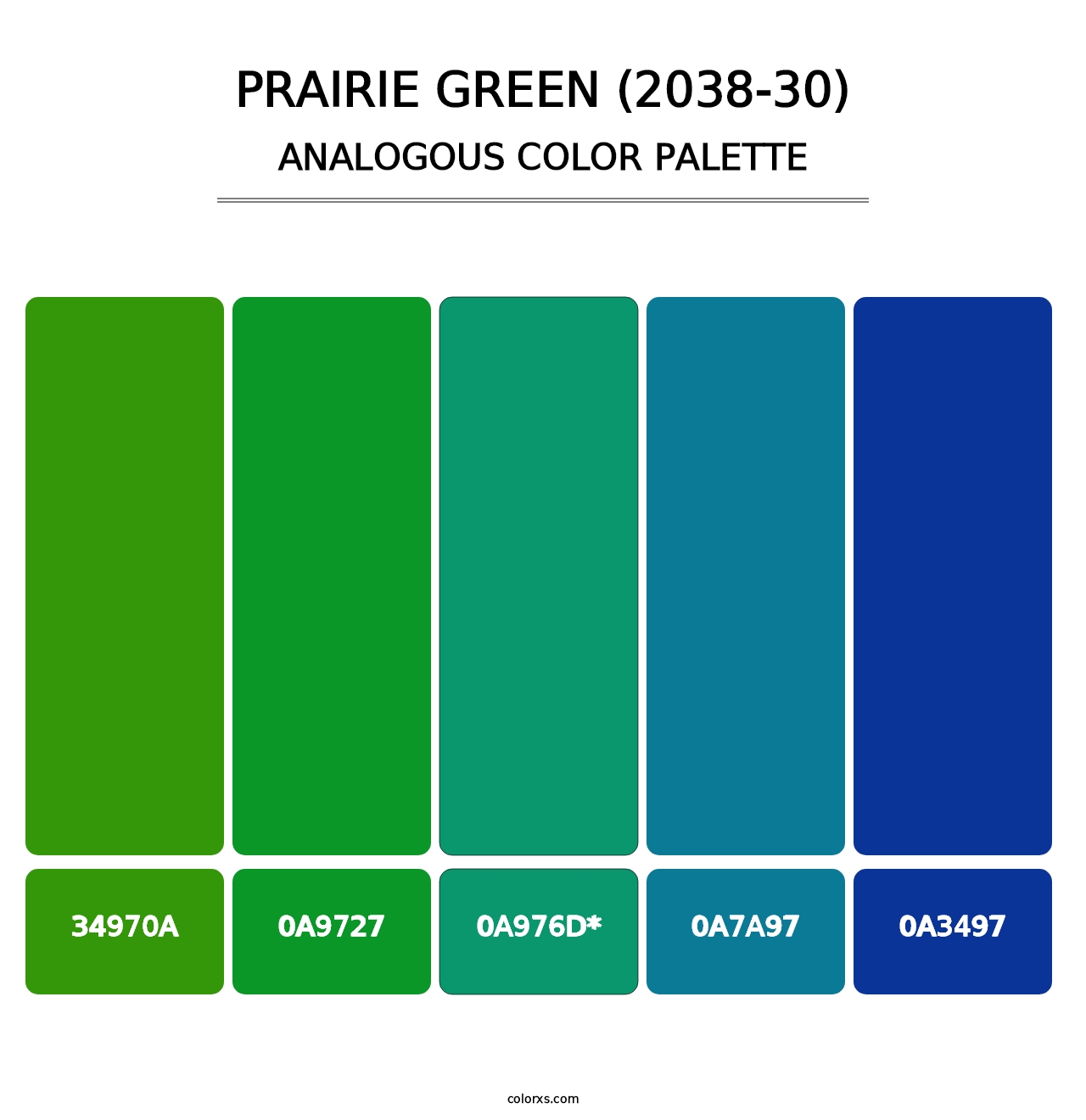 Prairie Green (2038-30) - Analogous Color Palette