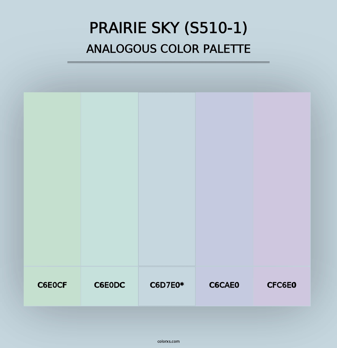 Prairie Sky (S510-1) - Analogous Color Palette