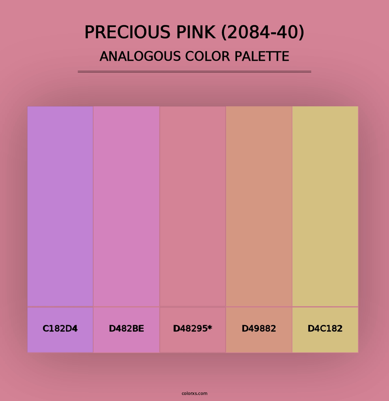 Precious Pink (2084-40) - Analogous Color Palette