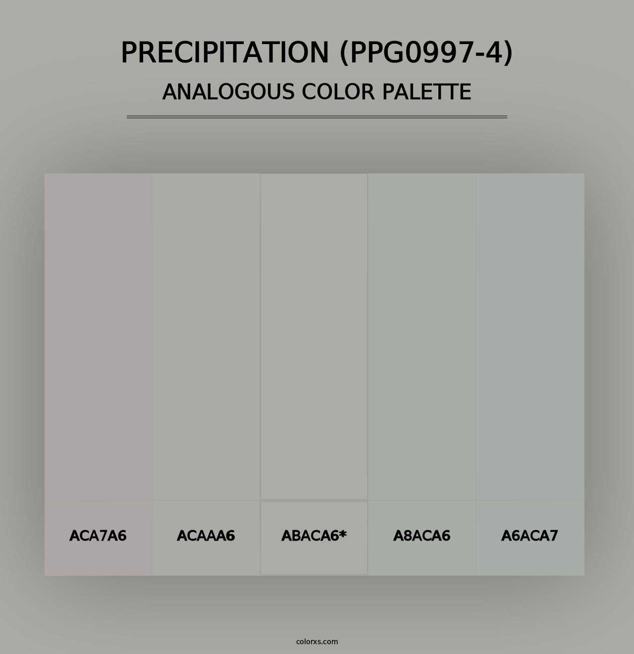 Precipitation (PPG0997-4) - Analogous Color Palette