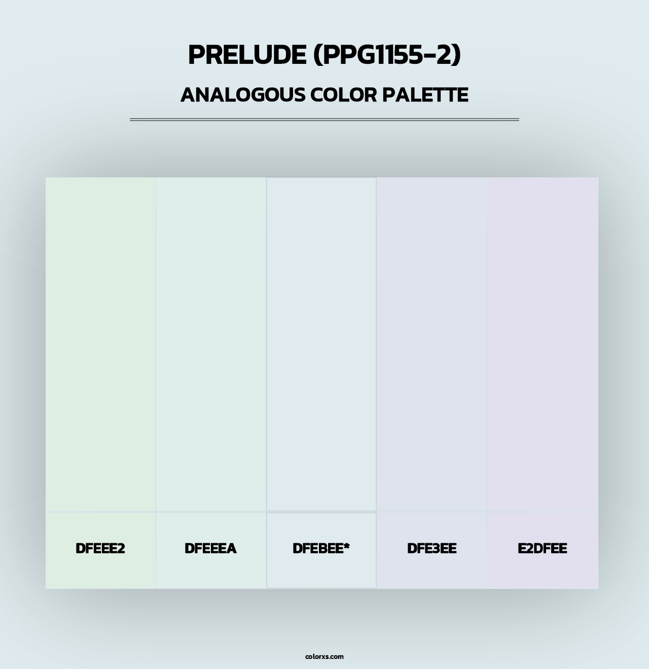 Prelude (PPG1155-2) - Analogous Color Palette