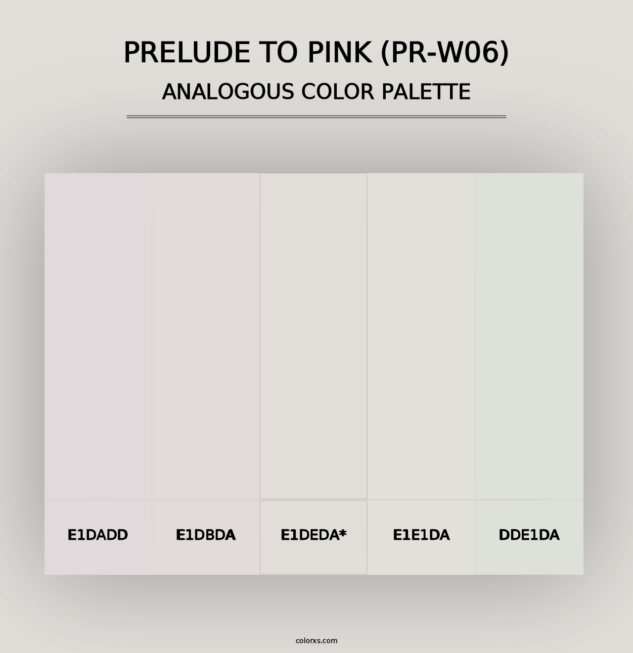 Prelude To Pink (PR-W06) - Analogous Color Palette