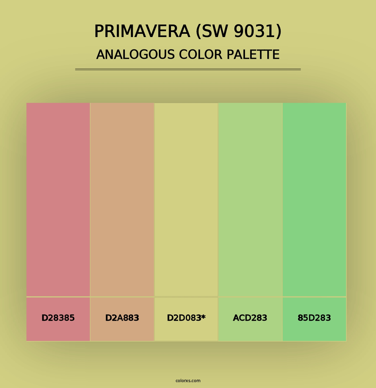 Primavera (SW 9031) - Analogous Color Palette