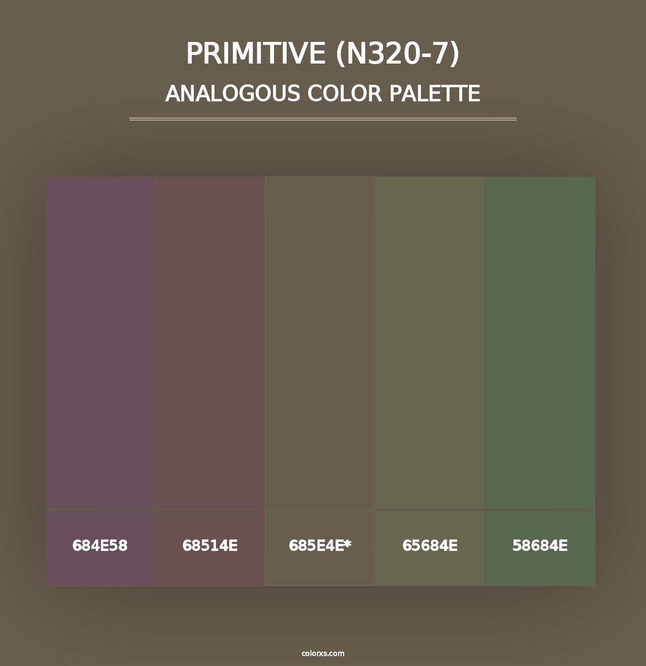 Primitive (N320-7) - Analogous Color Palette