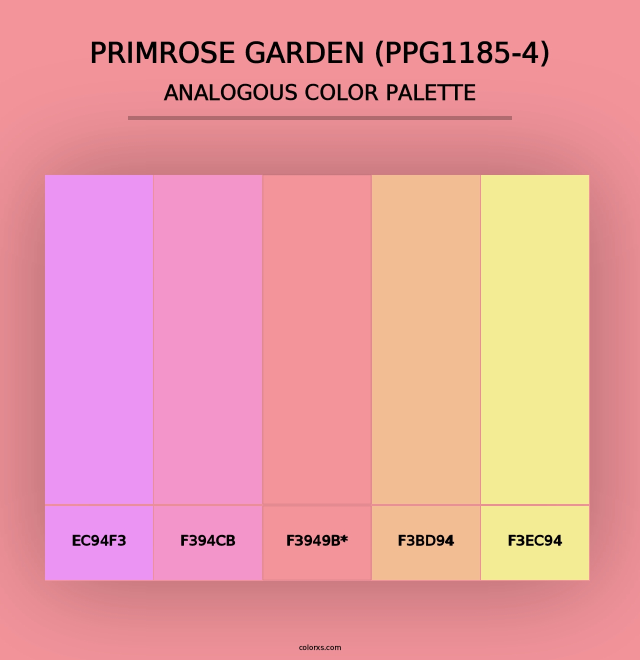 Primrose Garden (PPG1185-4) - Analogous Color Palette