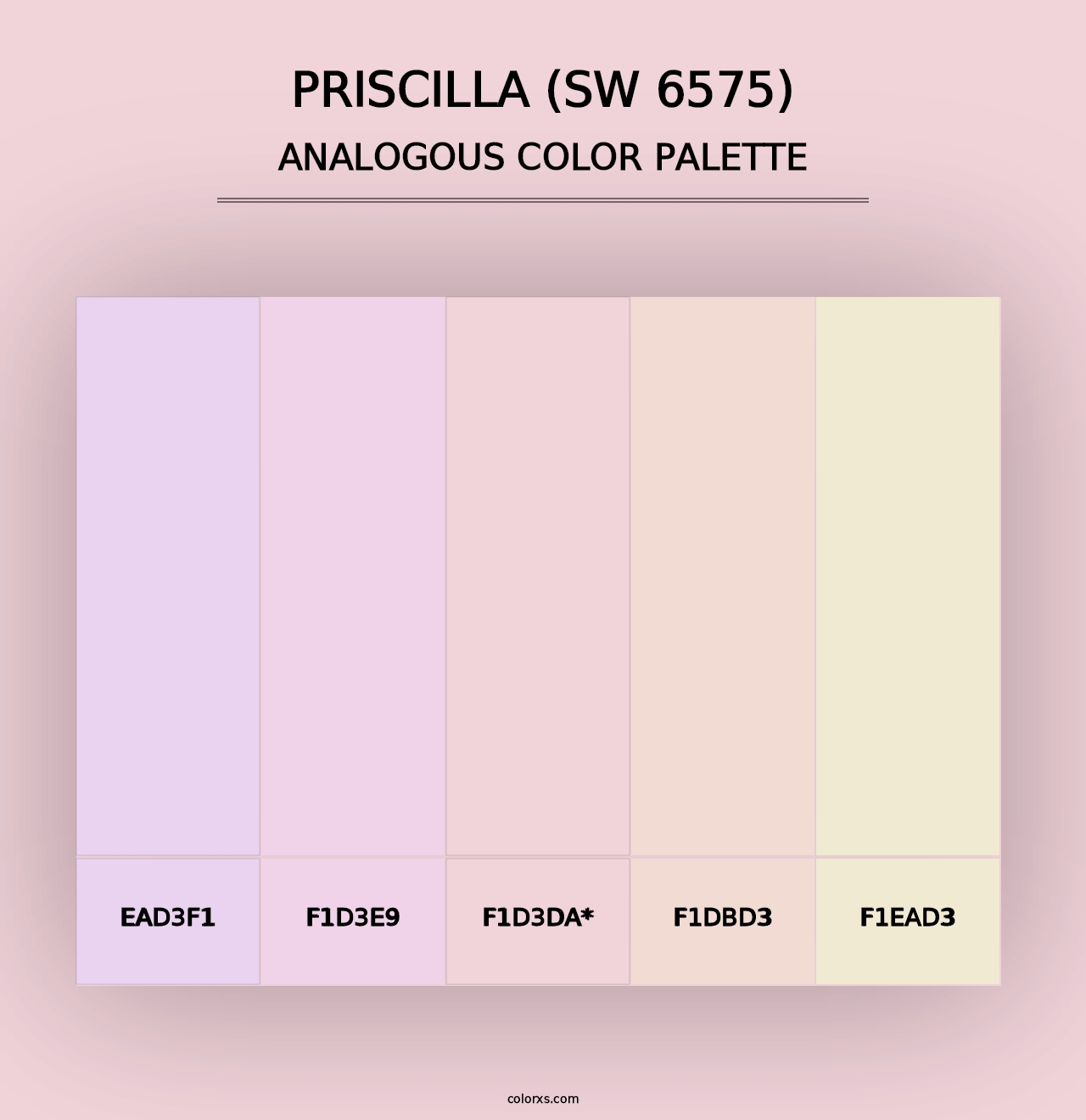 Priscilla (SW 6575) - Analogous Color Palette