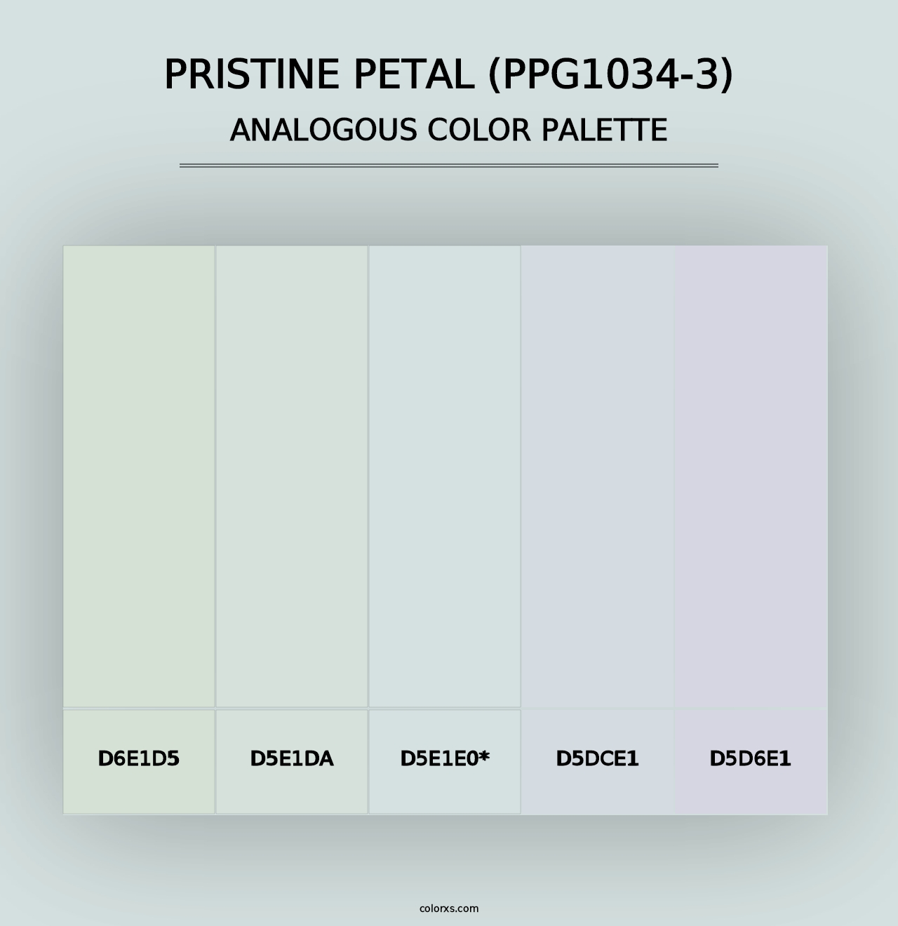 Pristine Petal (PPG1034-3) - Analogous Color Palette