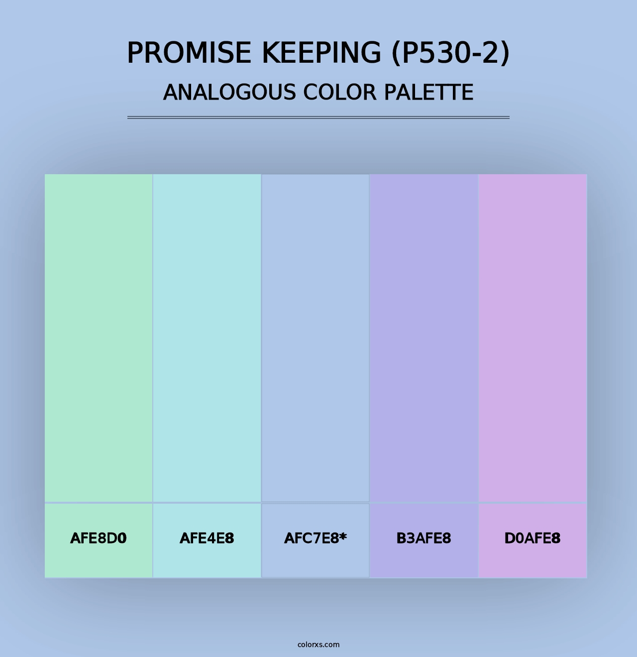 Promise Keeping (P530-2) - Analogous Color Palette