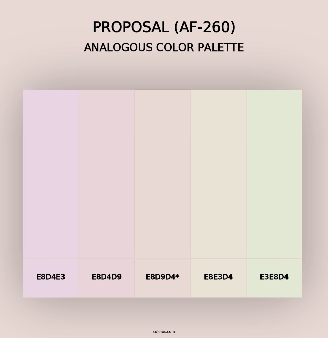 Proposal (AF-260) - Analogous Color Palette