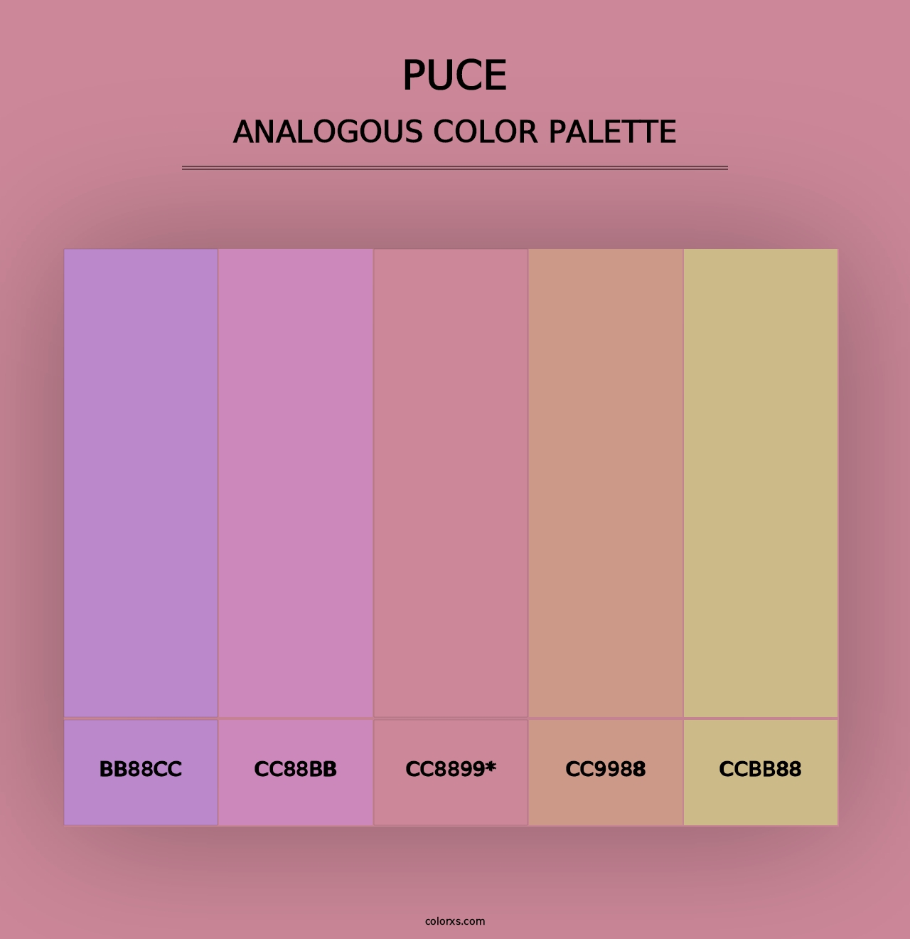 Puce - Analogous Color Palette