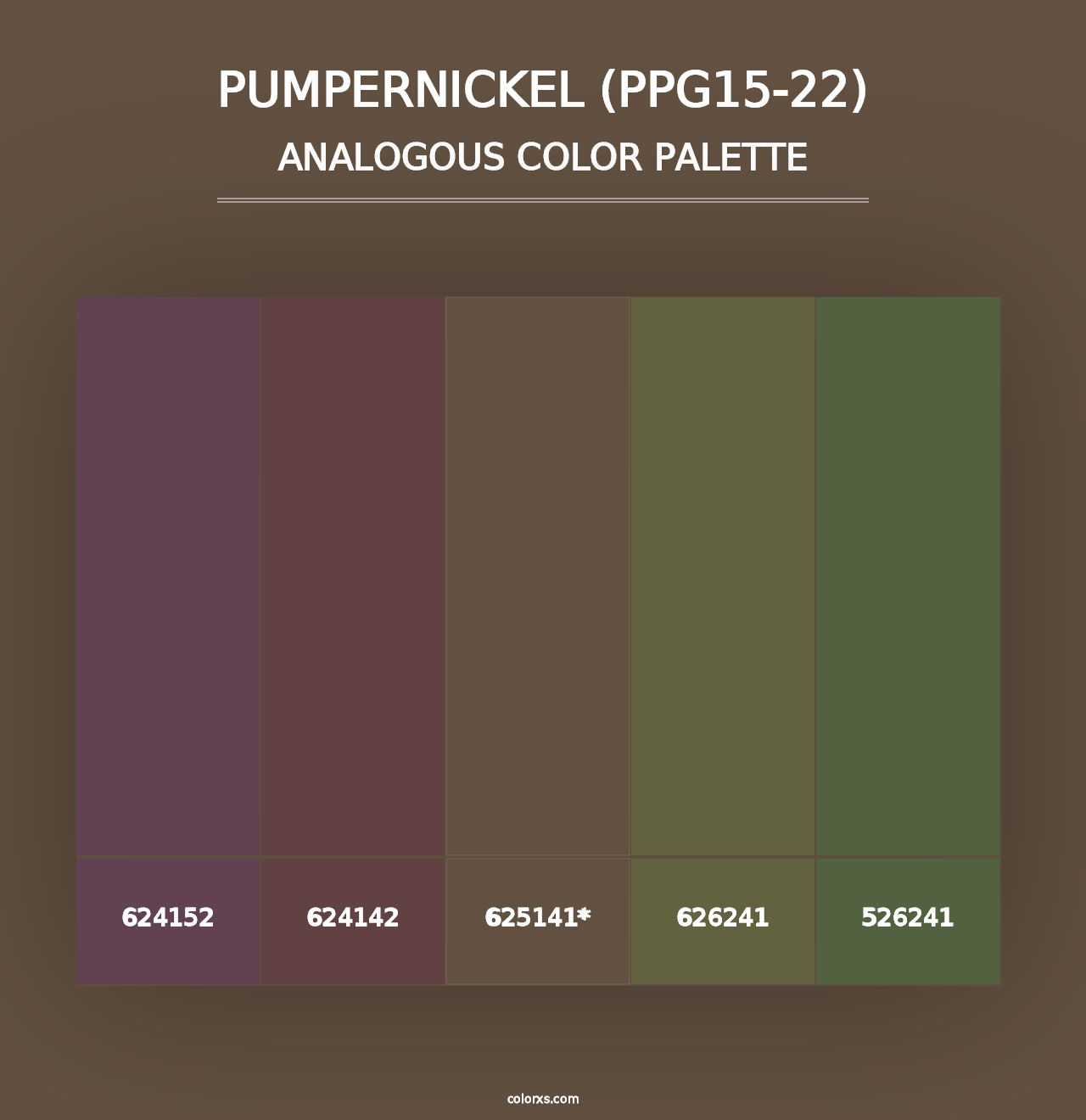 Pumpernickel (PPG15-22) - Analogous Color Palette