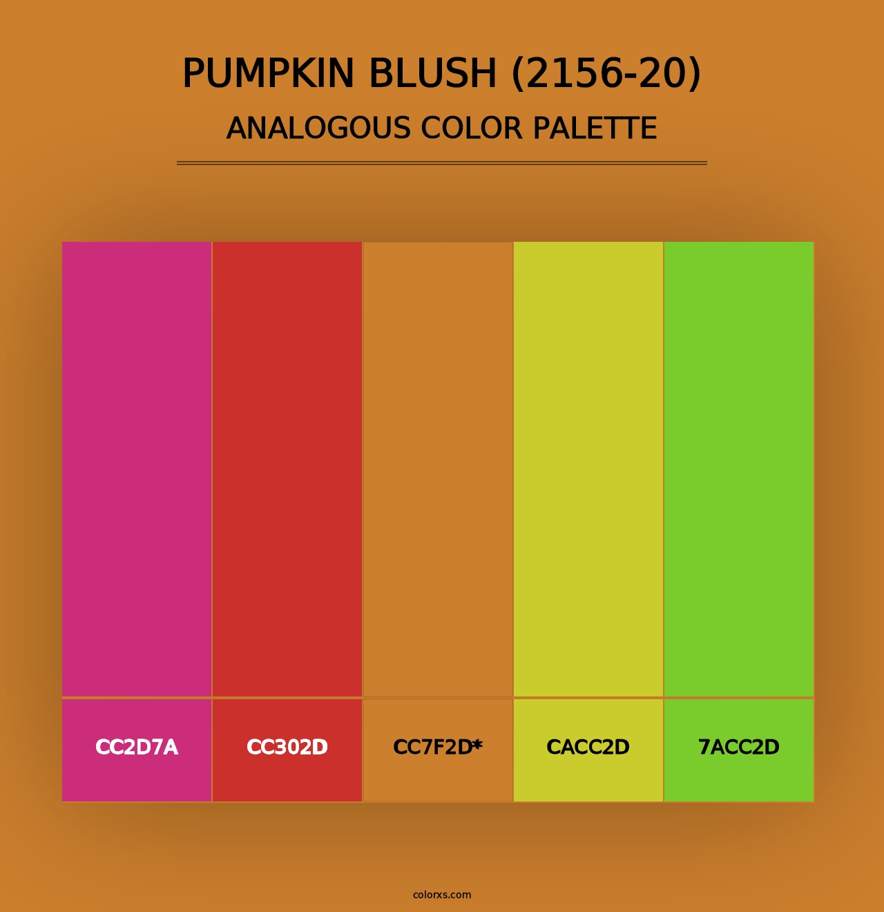 Pumpkin Blush (2156-20) - Analogous Color Palette