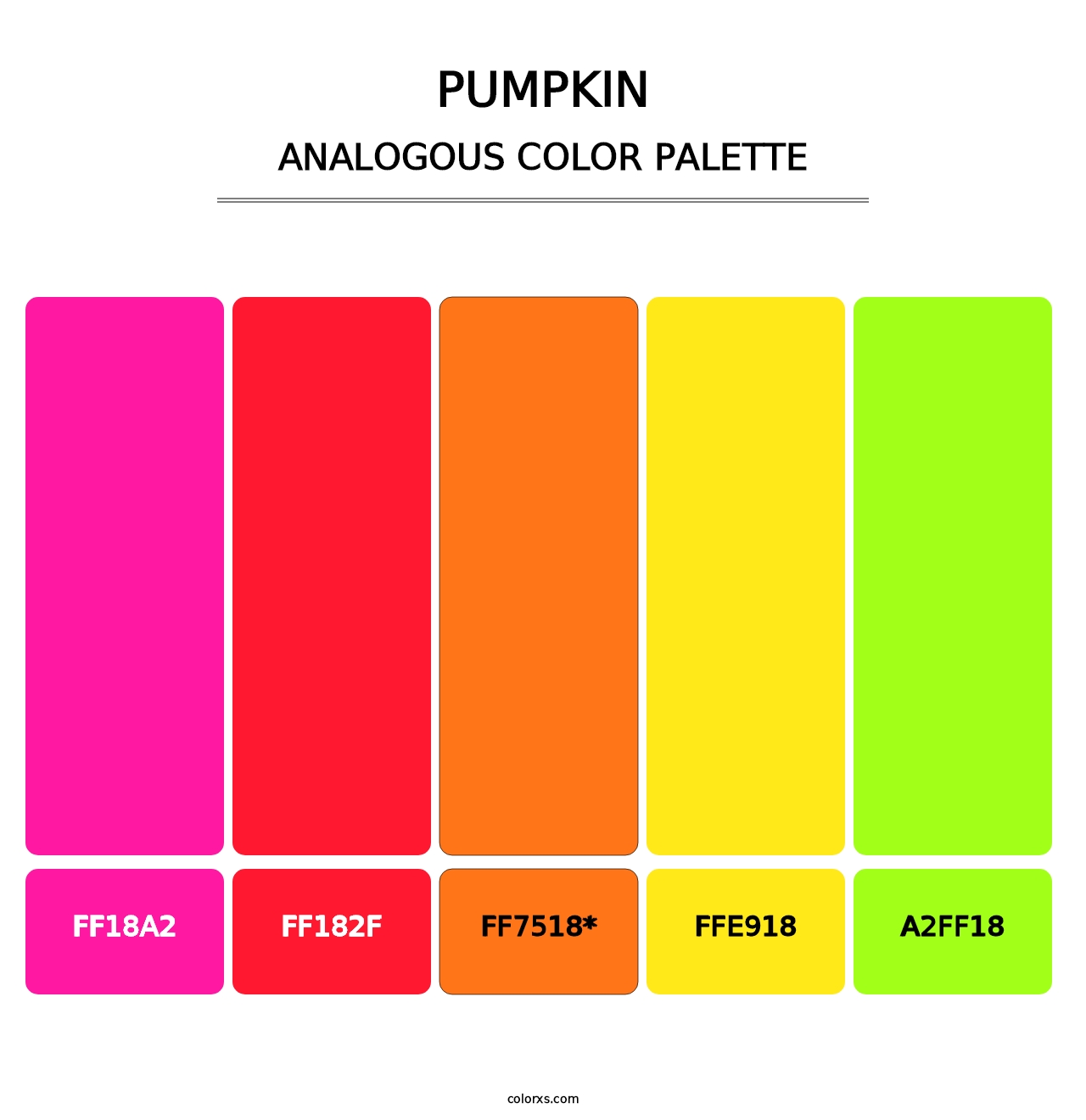 Pumpkin - Analogous Color Palette