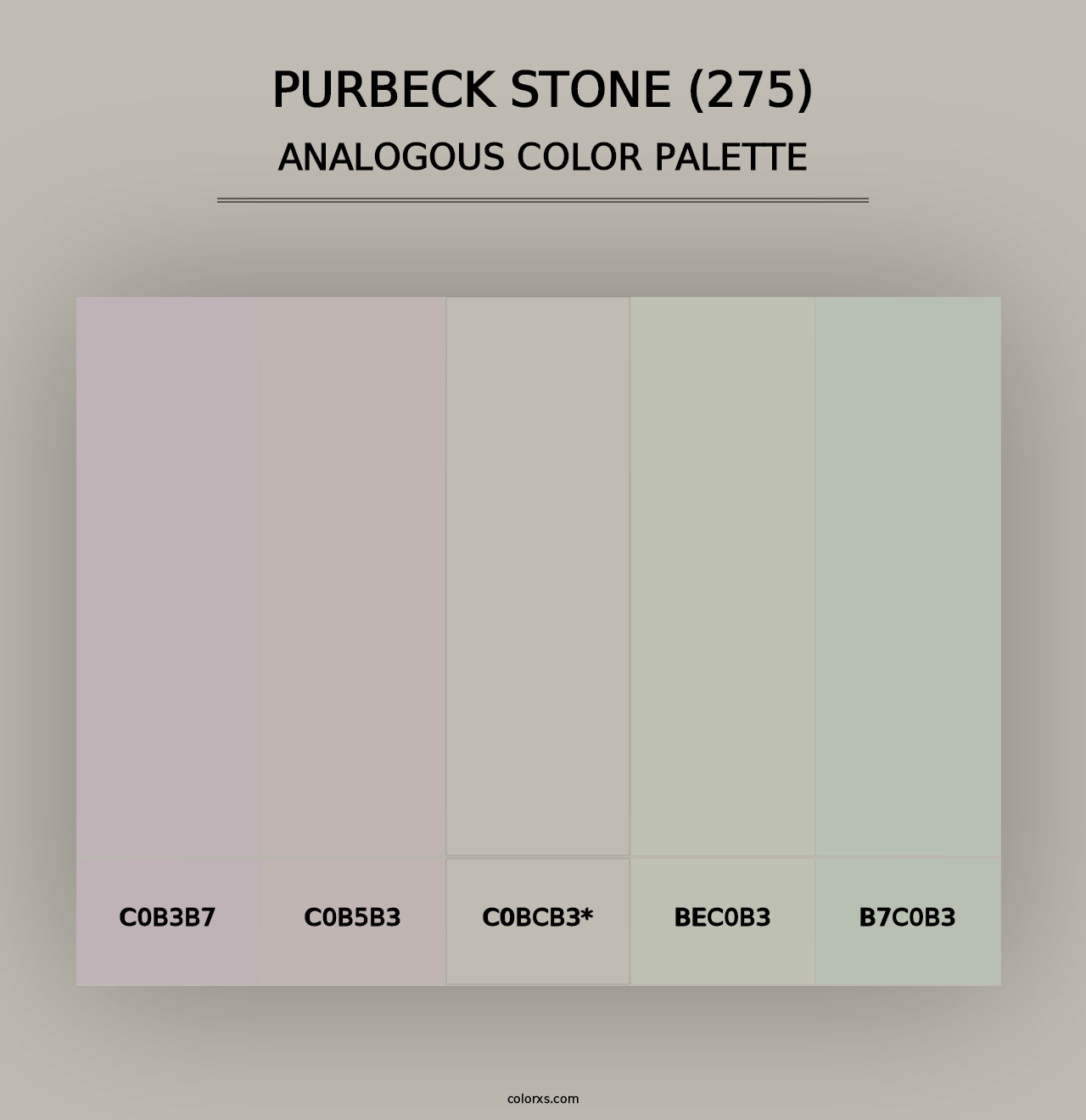 Purbeck Stone (275) - Analogous Color Palette