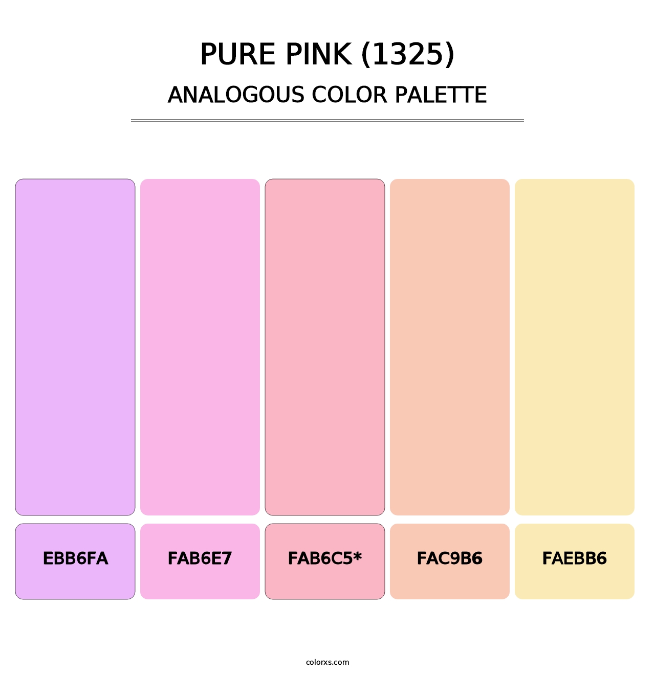 Pure Pink (1325) - Analogous Color Palette