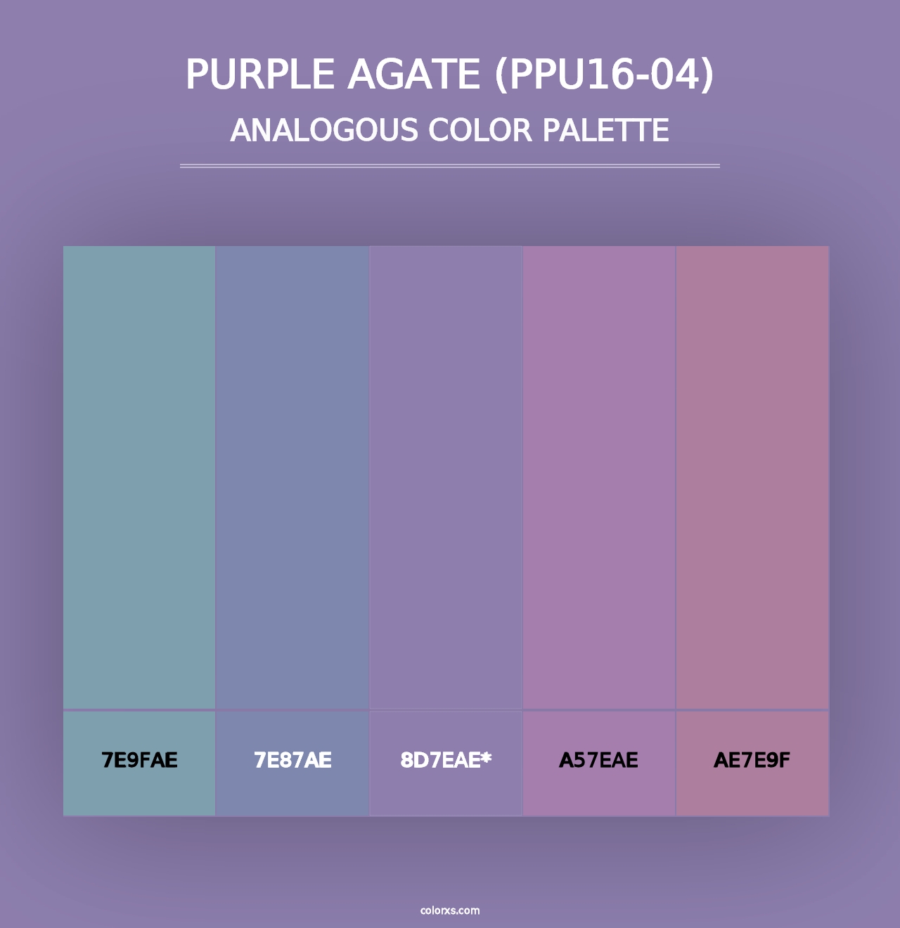 Purple Agate (PPU16-04) - Analogous Color Palette