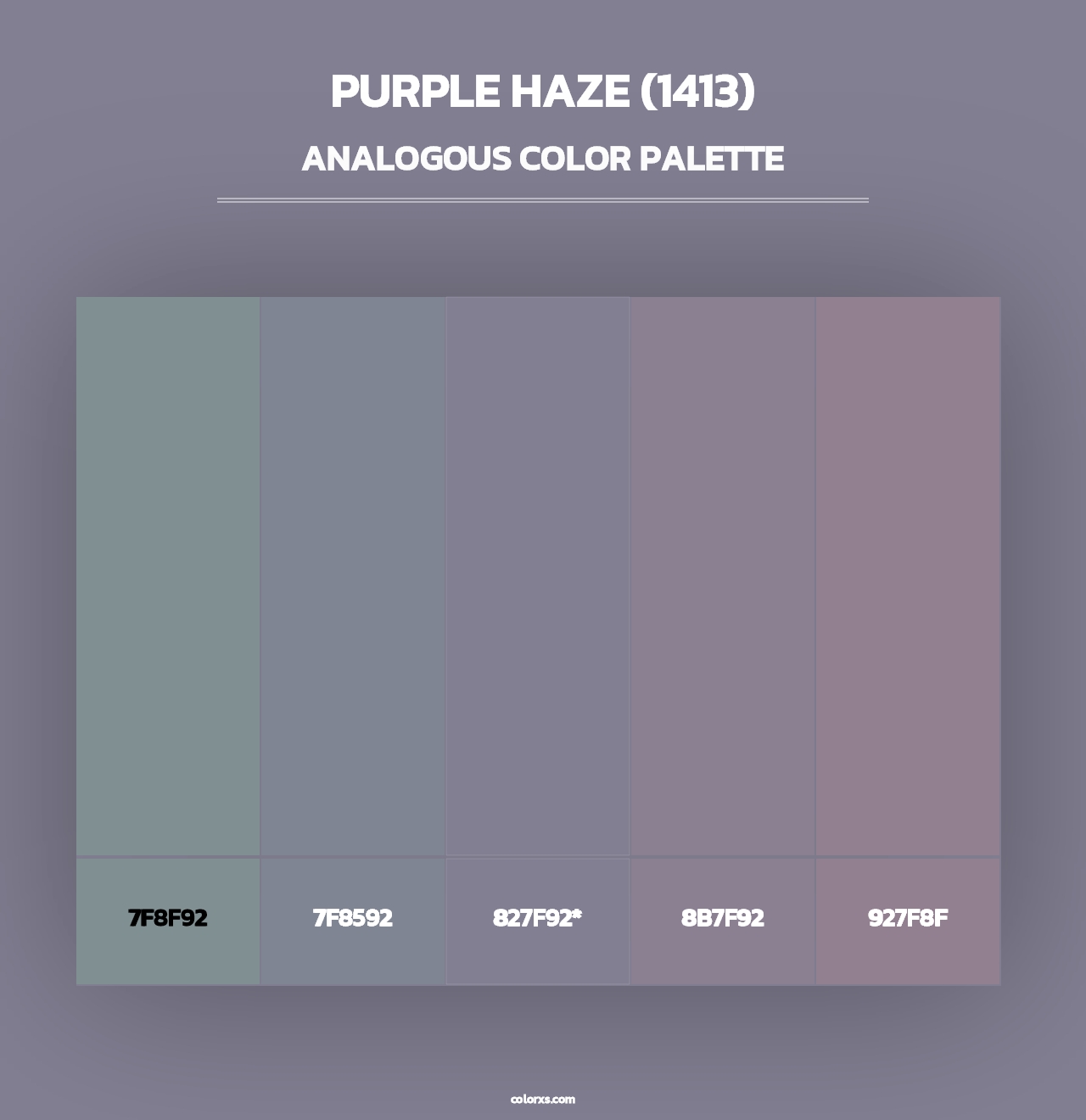 Purple Haze (1413) - Analogous Color Palette