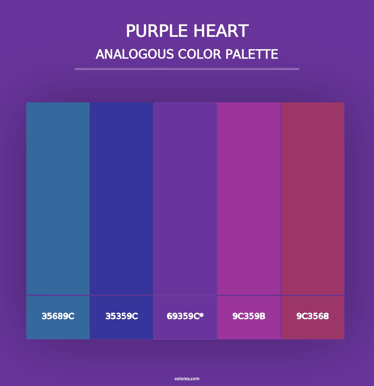 Purple Heart - Analogous Color Palette