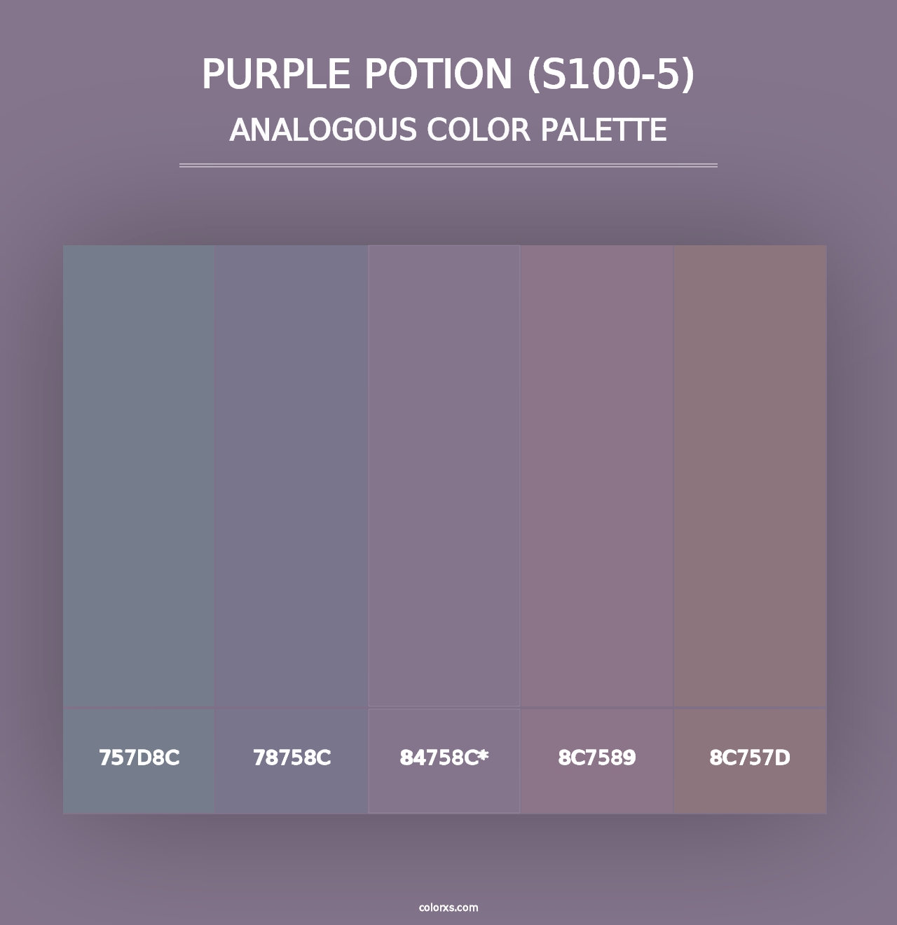 Purple Potion (S100-5) - Analogous Color Palette