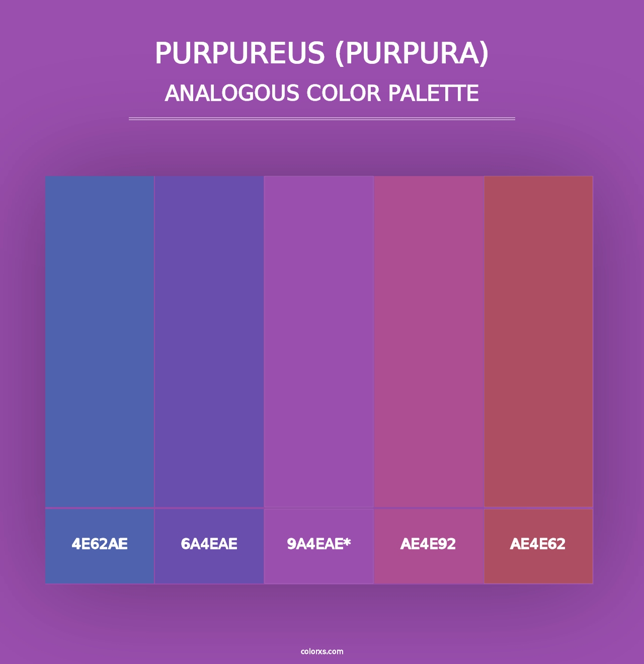 Purpureus (Purpura) - Analogous Color Palette