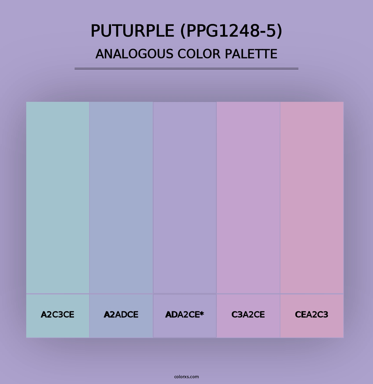 Puturple (PPG1248-5) - Analogous Color Palette