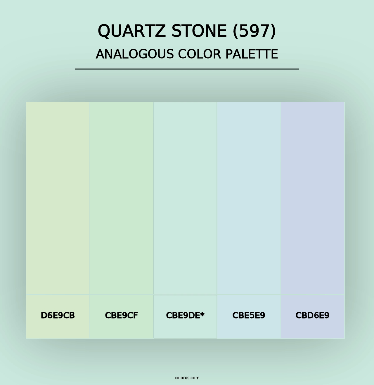 Quartz Stone (597) - Analogous Color Palette