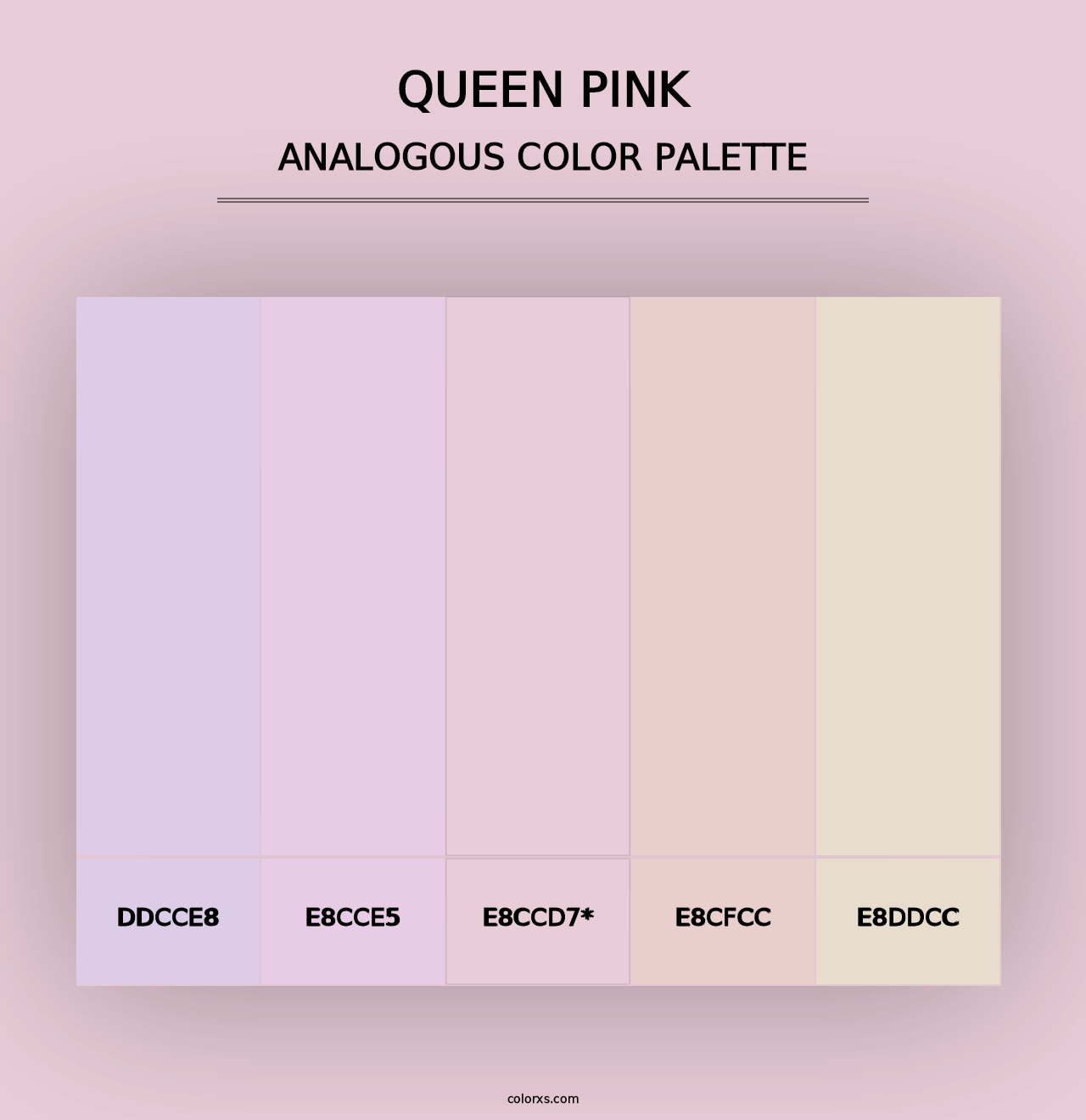 Queen Pink - Analogous Color Palette