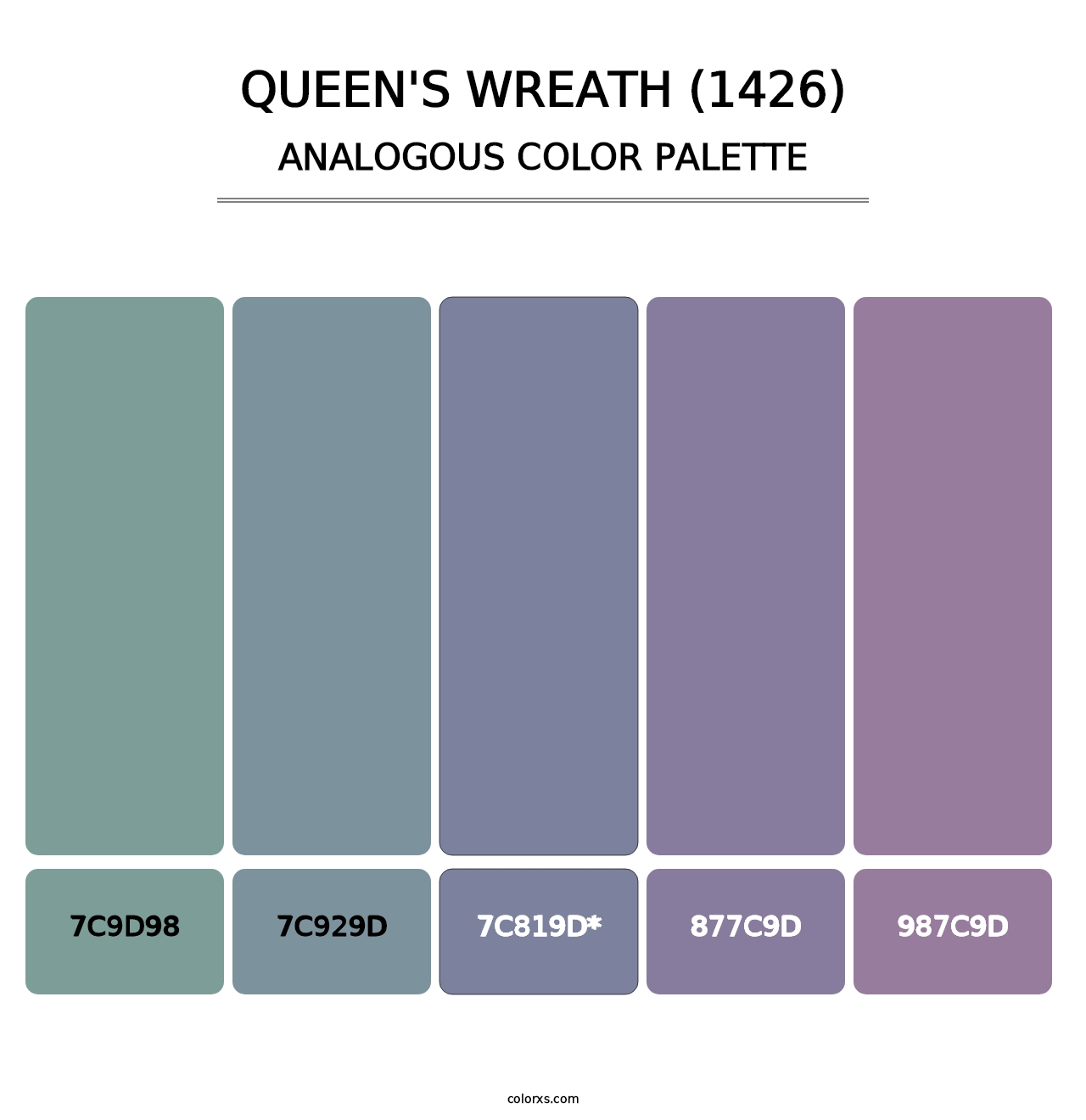 Queen's Wreath (1426) - Analogous Color Palette