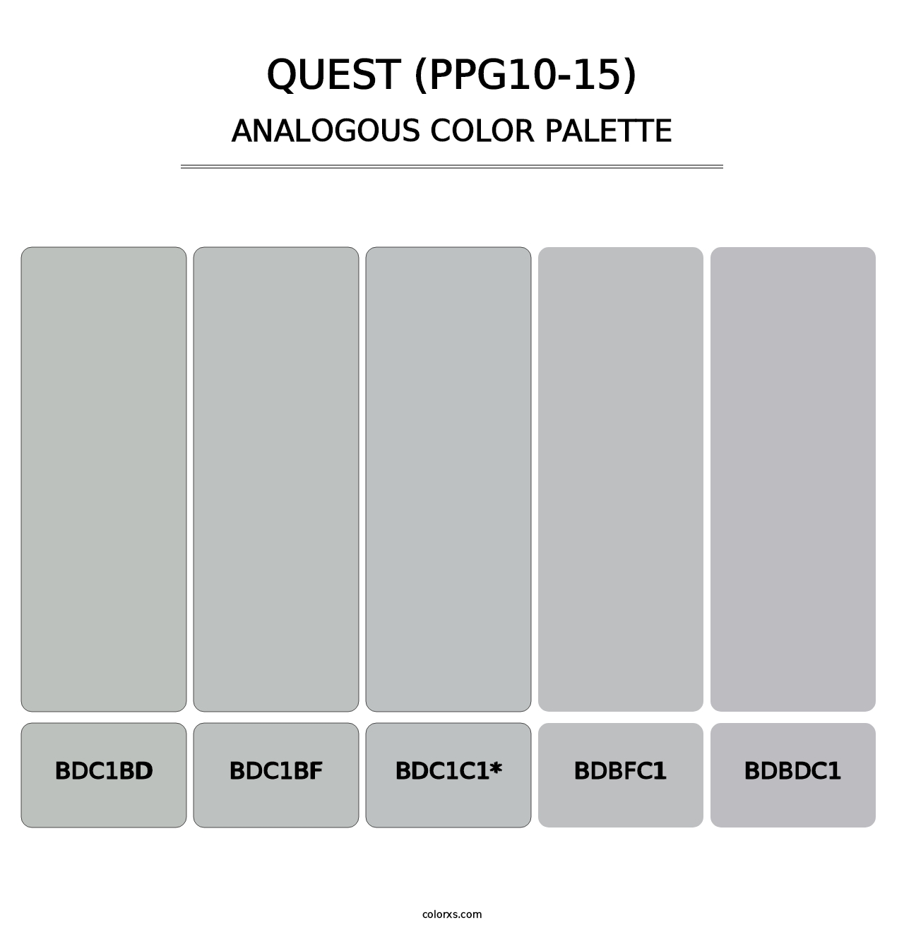 Quest (PPG10-15) - Analogous Color Palette