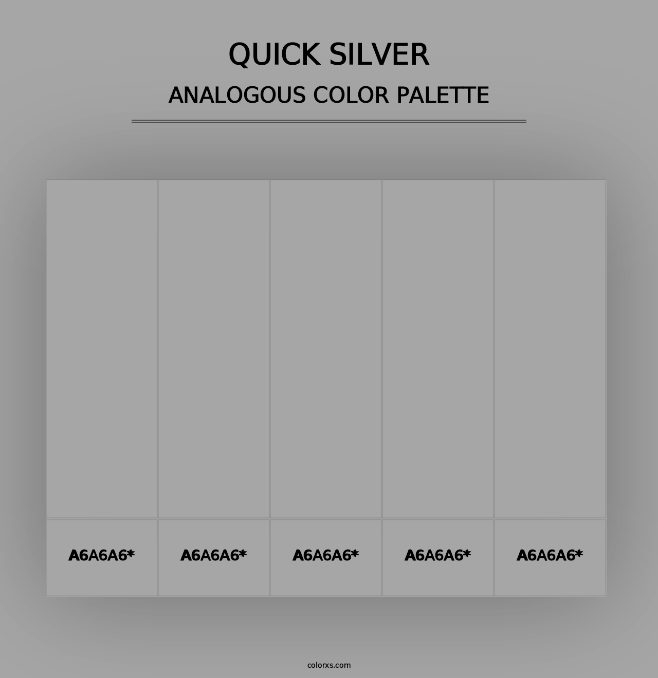 Quick Silver - Analogous Color Palette