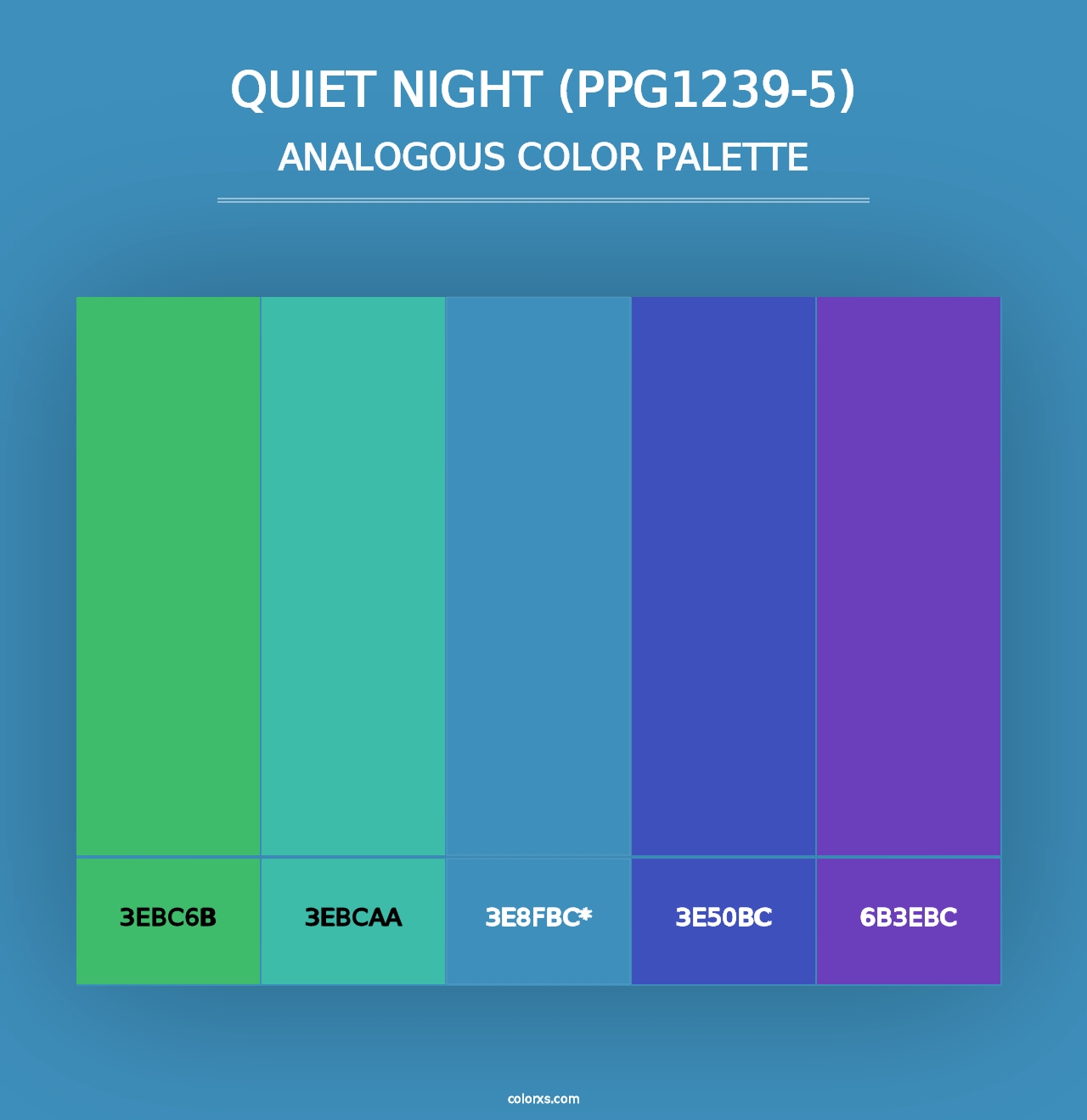 Quiet Night (PPG1239-5) - Analogous Color Palette