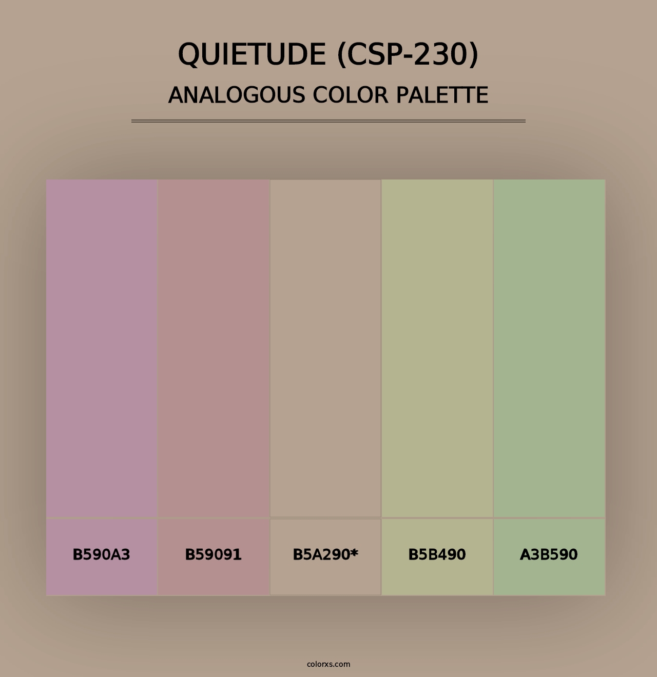 Quietude (CSP-230) - Analogous Color Palette